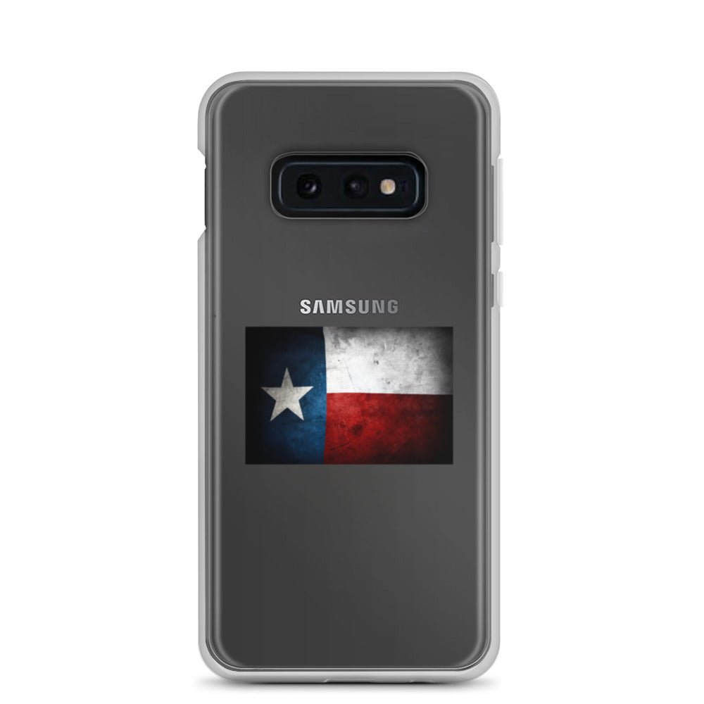 Texas Flag Clear Case for Samsung - Texy Pride