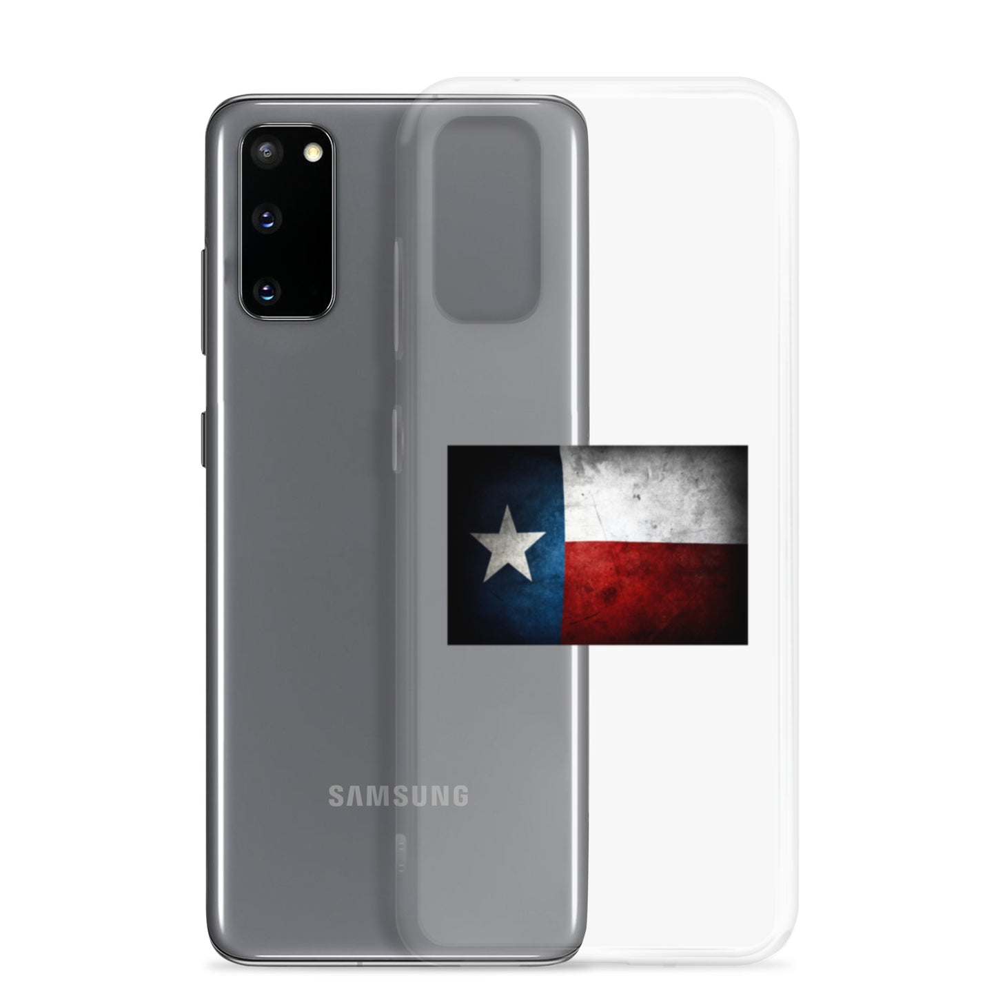 Texas Flag Clear Case for Samsung - Texy Pride