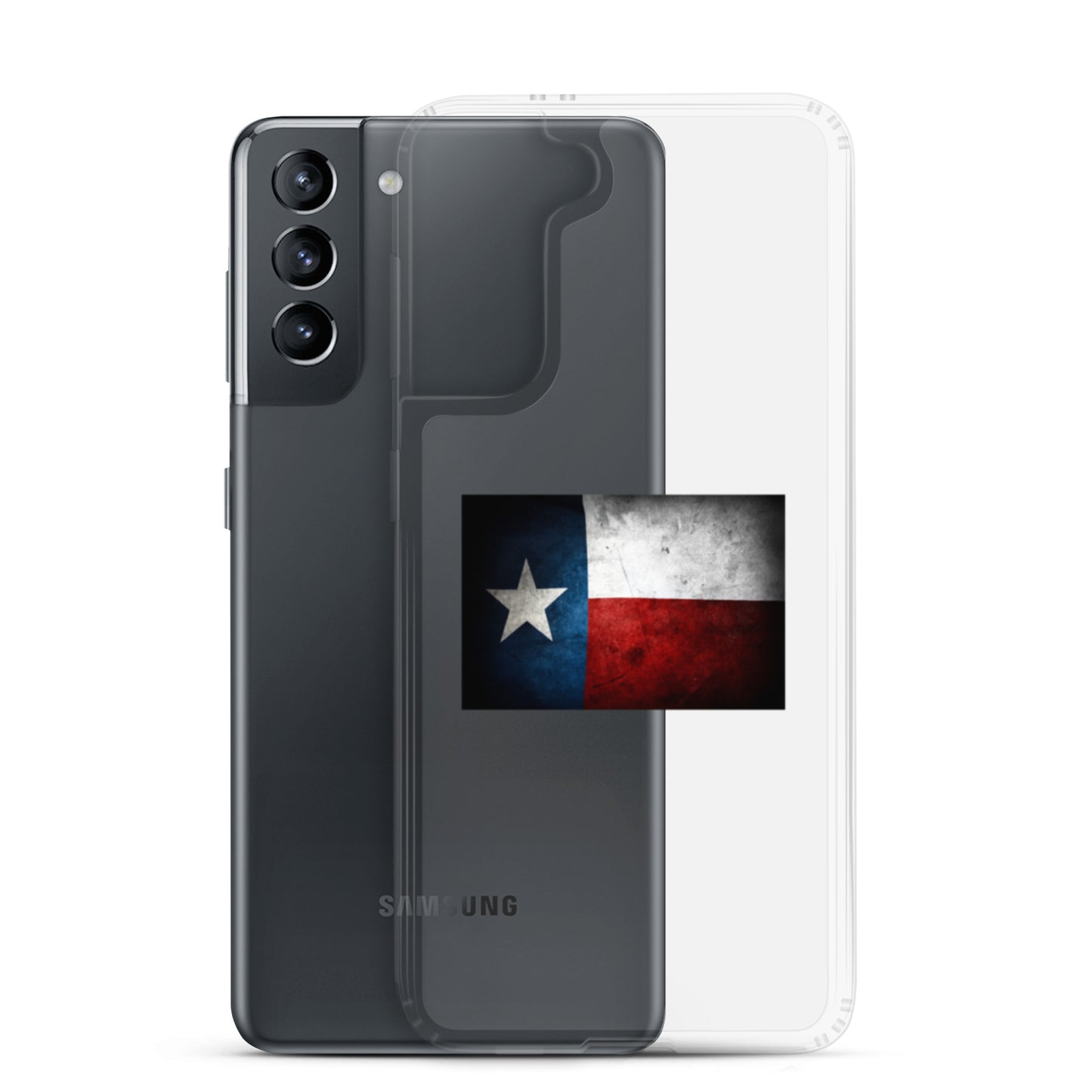 Texas Flag Clear Case for Samsung - Texy Pride