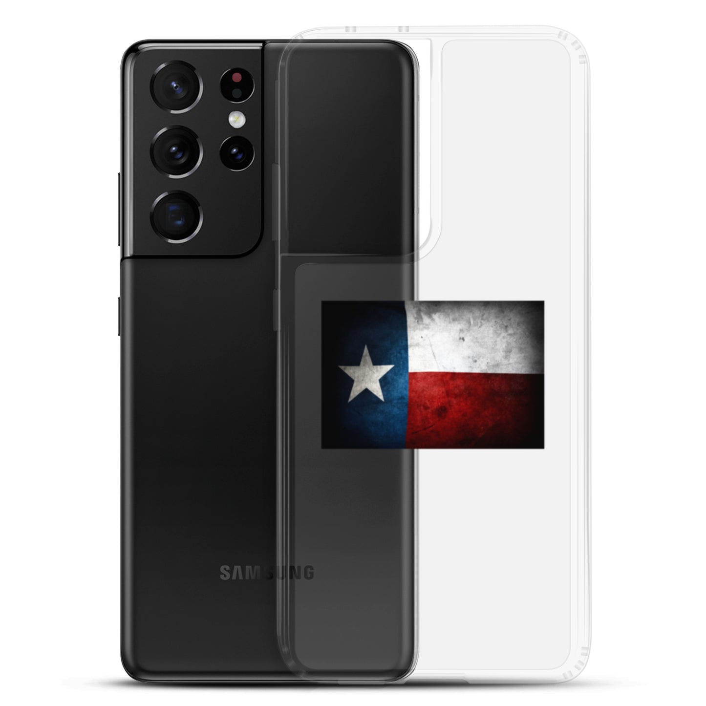 Texas Flag Clear Case for Samsung - Texy Pride