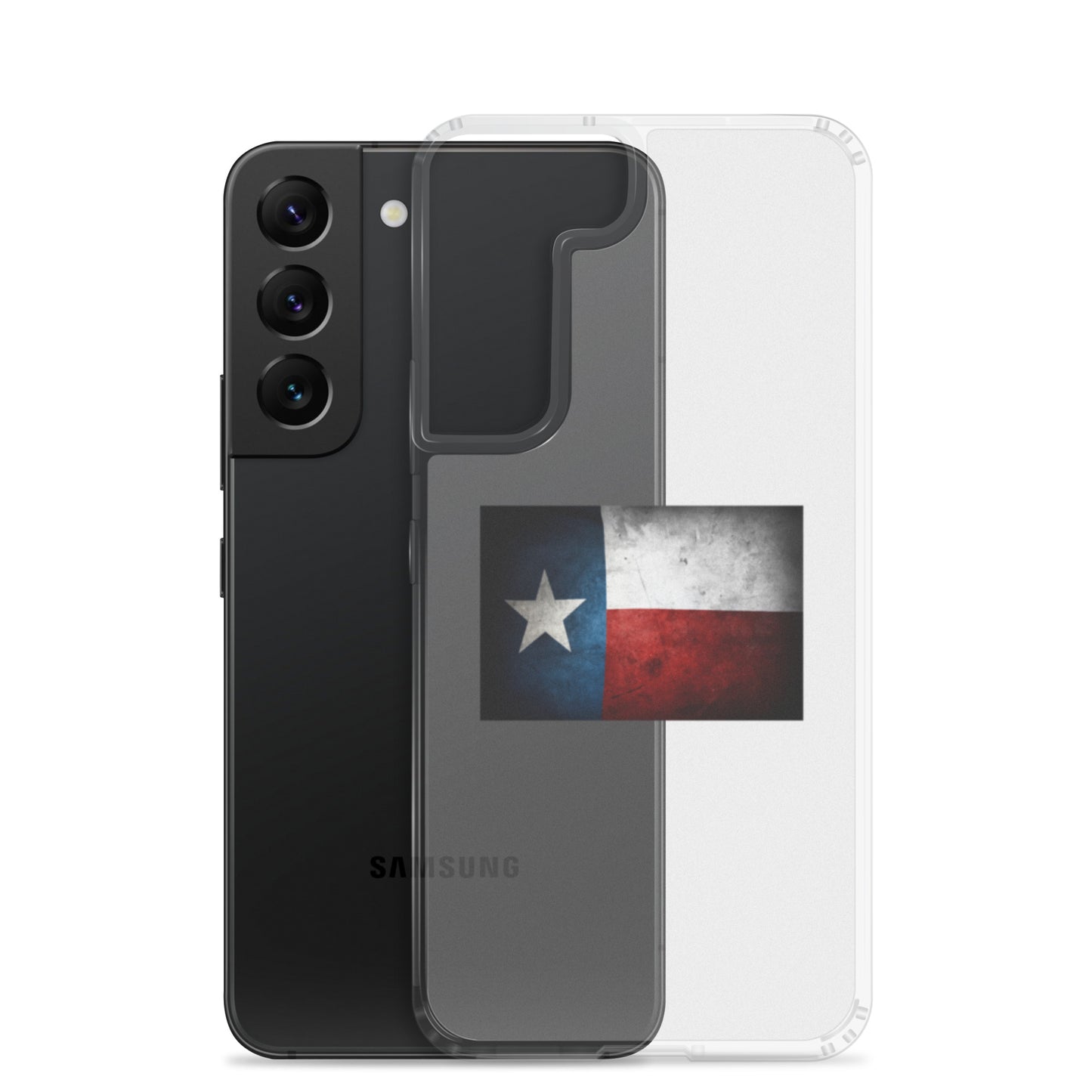 Texas Flag Clear Case for Samsung - Texy Pride