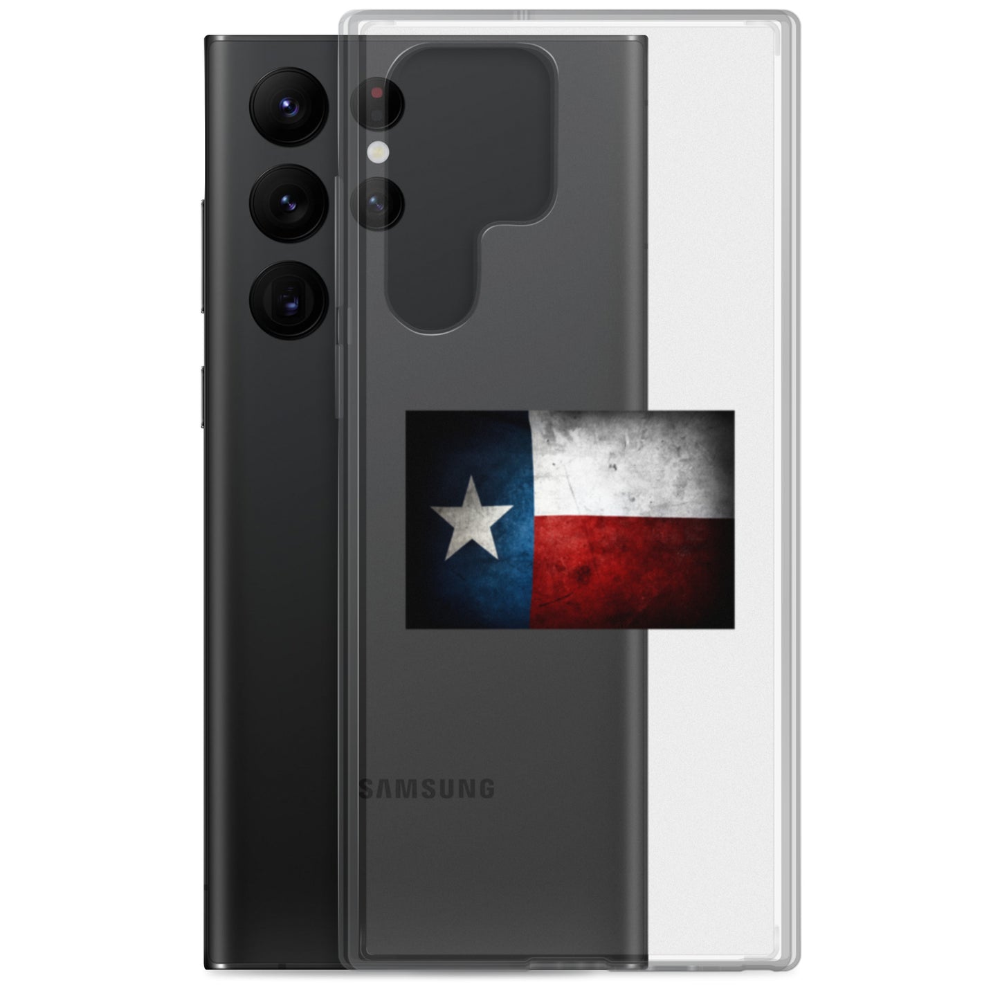 Texas Flag Clear Case for Samsung - Texy Pride