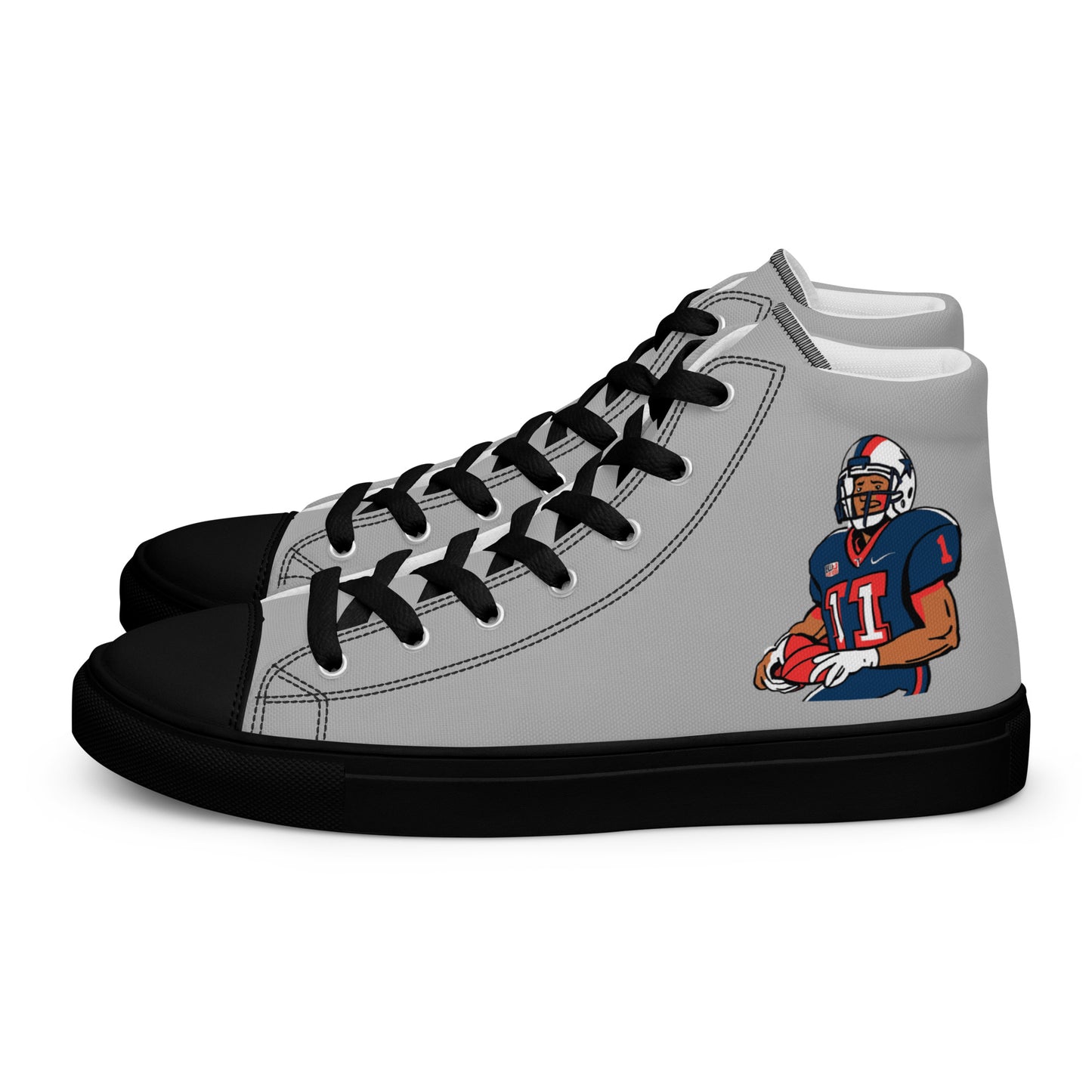 Texans Men’s high top canvas shoes - Texy Pride
