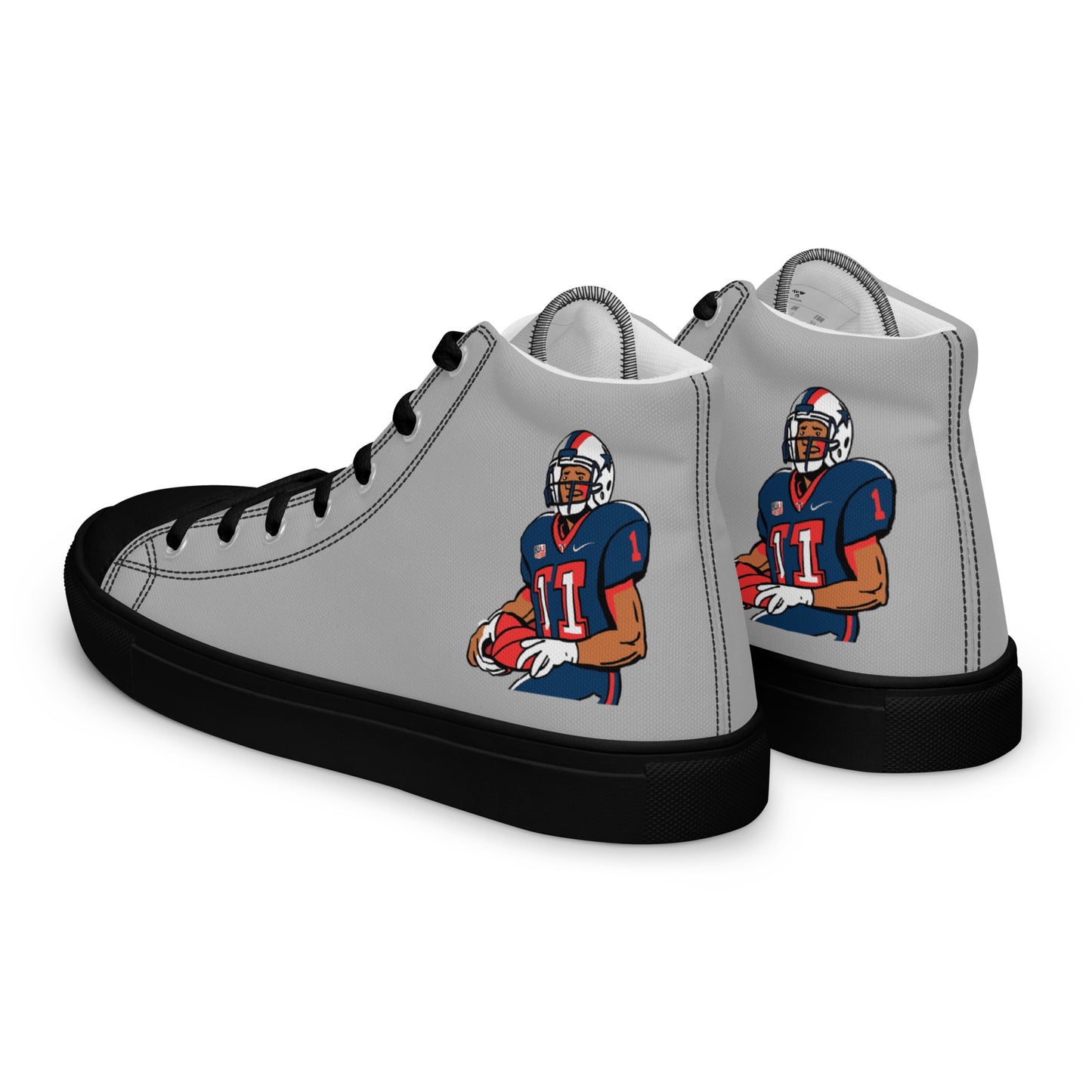Texans Men’s high top canvas shoes - Texy Pride