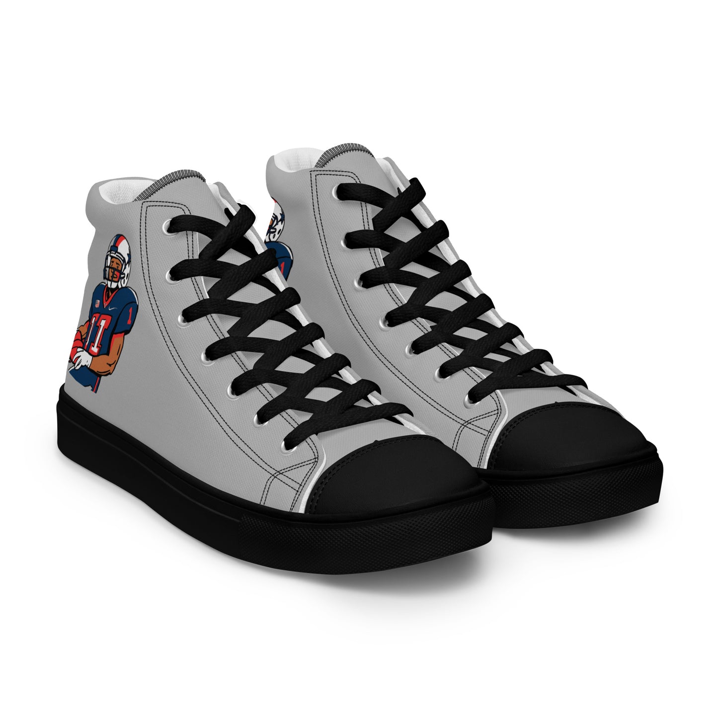Texans Men’s high top canvas shoes - Texy Pride