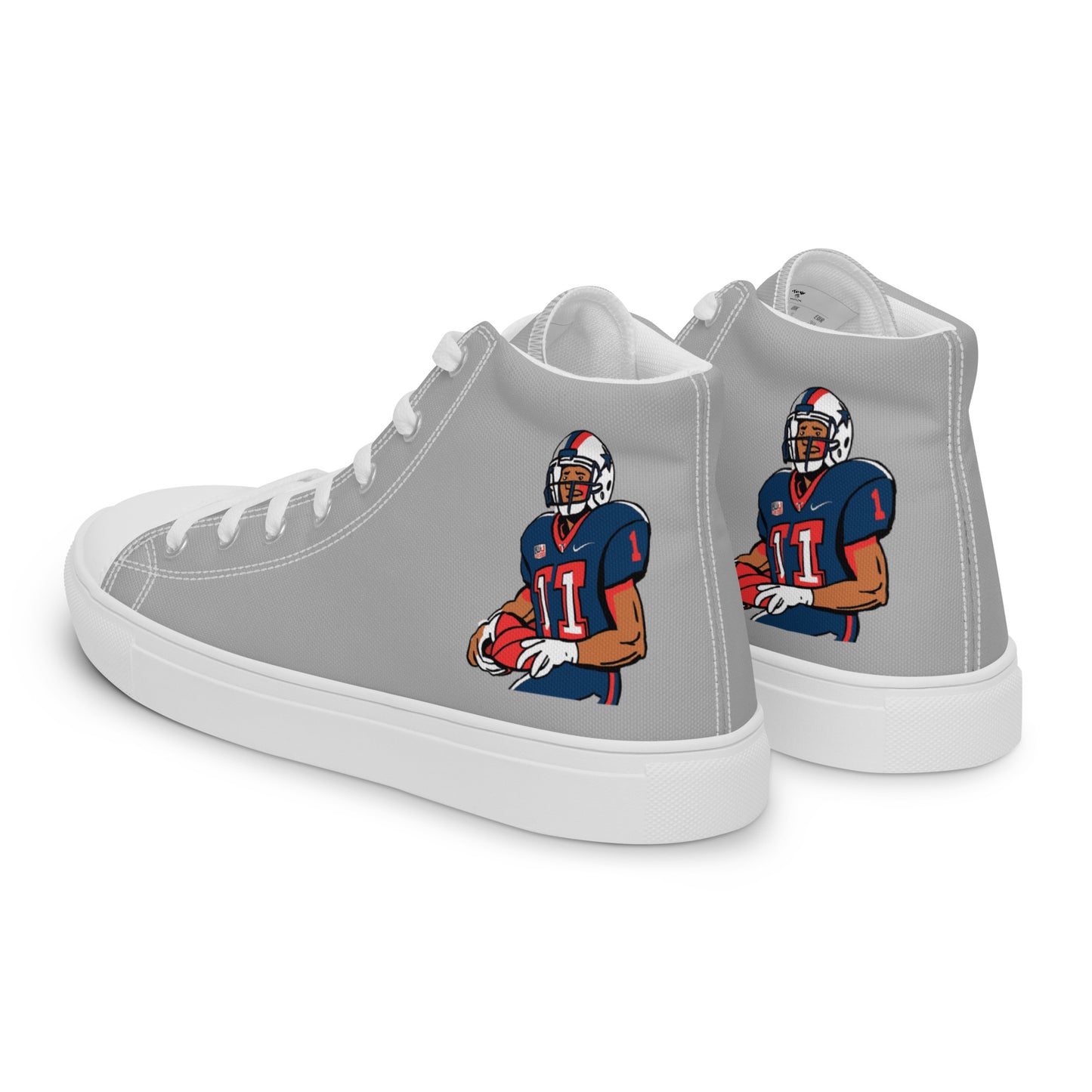 Texans Men’s high top canvas shoes - Texy Pride