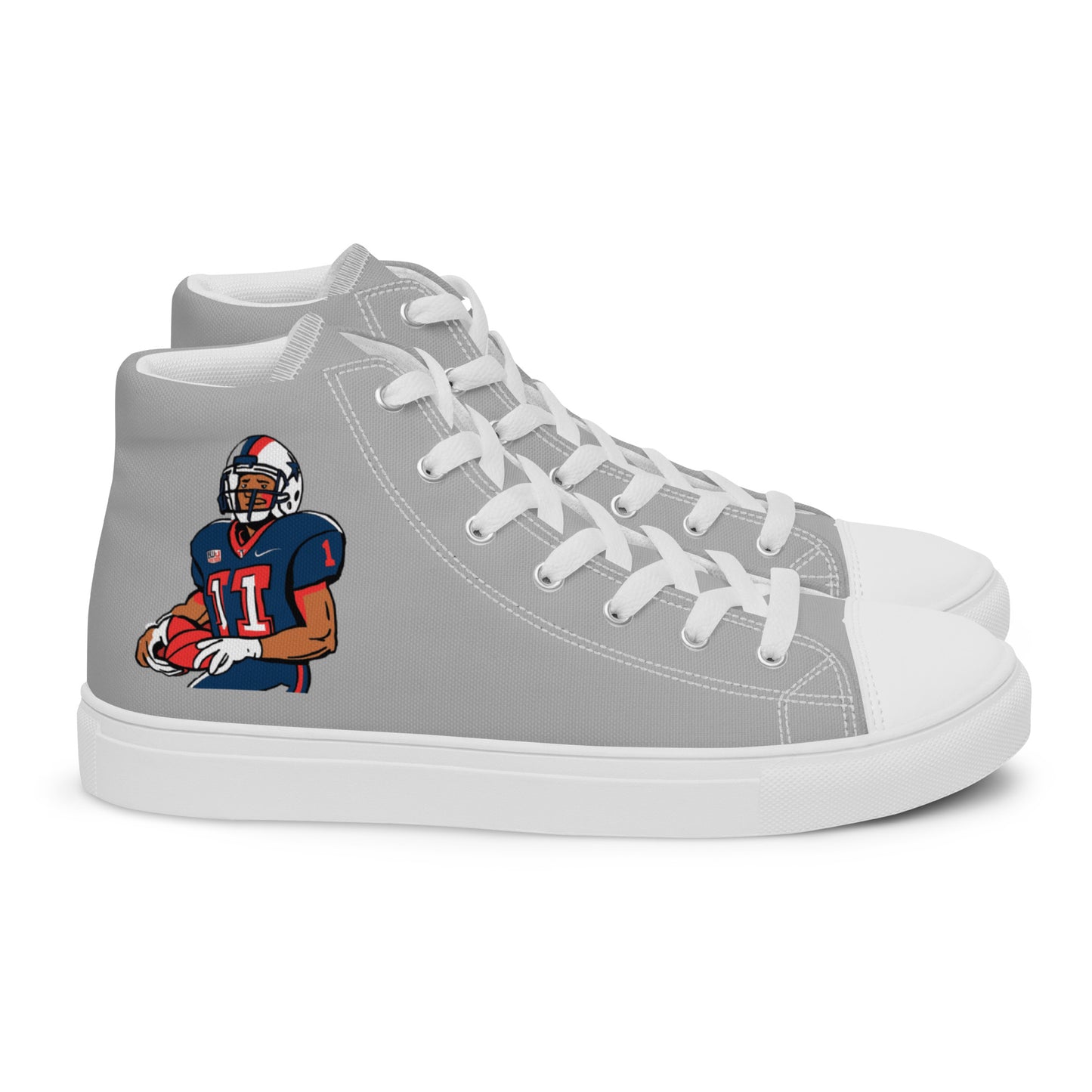 Texans Men’s high top canvas shoes - Texy Pride