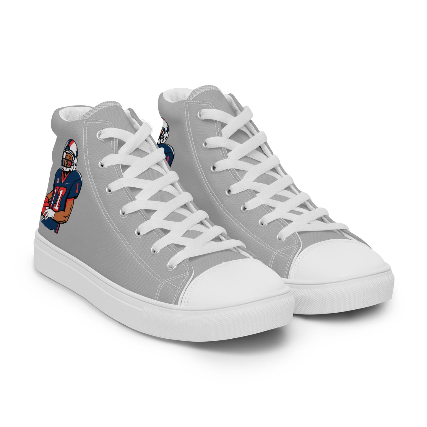 Texans Men’s high top canvas shoes - Texy Pride