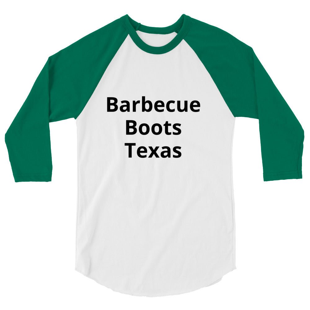 Barbecue, Boots, and Texas Raglan shirt - Texy Pride