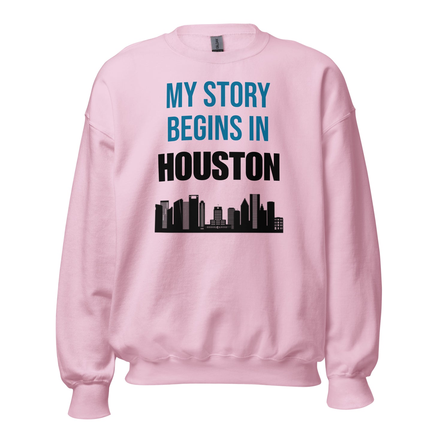 My Story Begins in Houston Sweatshirt - Texy Pride
