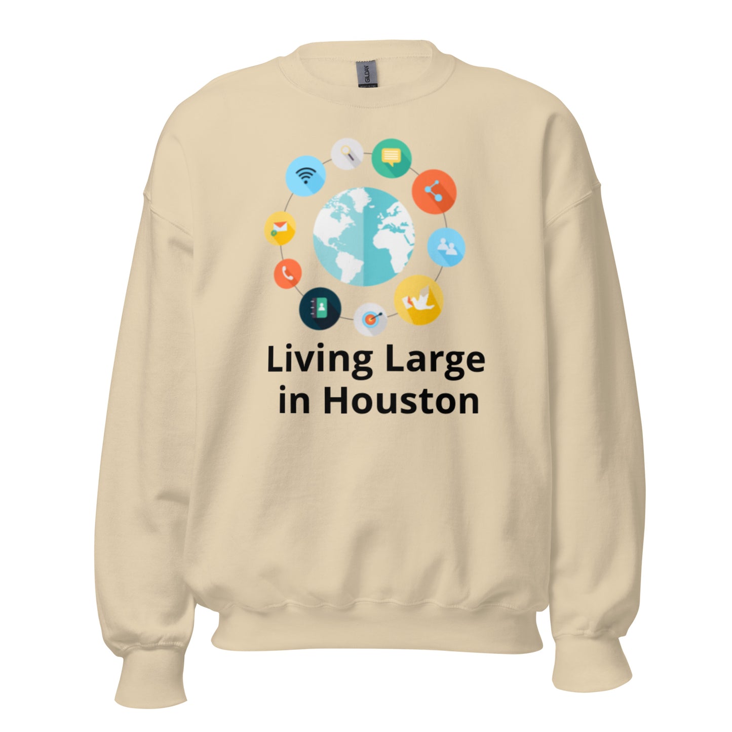 Living Large in Houston Sweatshirt - Texy Pride