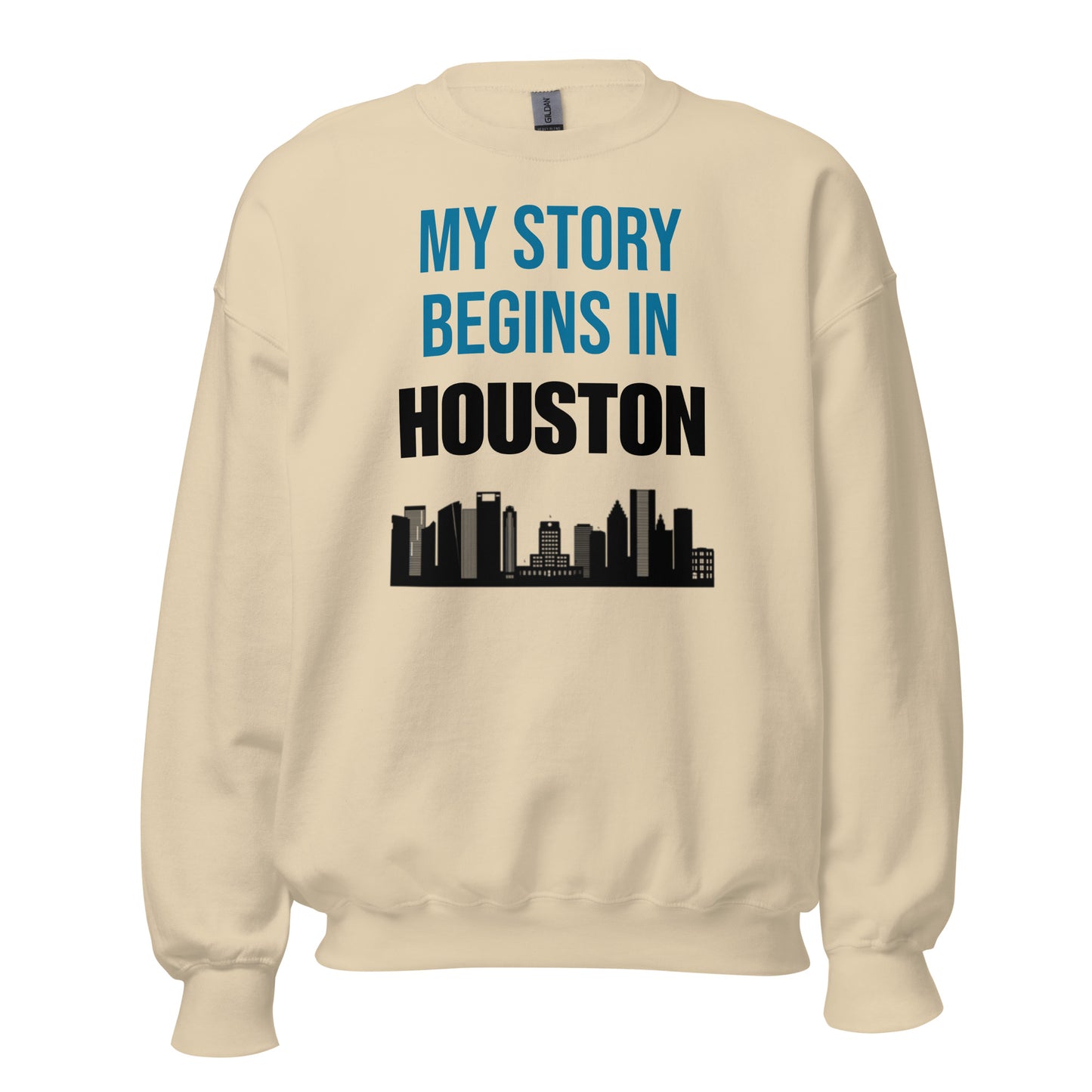 My Story Begins in Houston Sweatshirt - Texy Pride