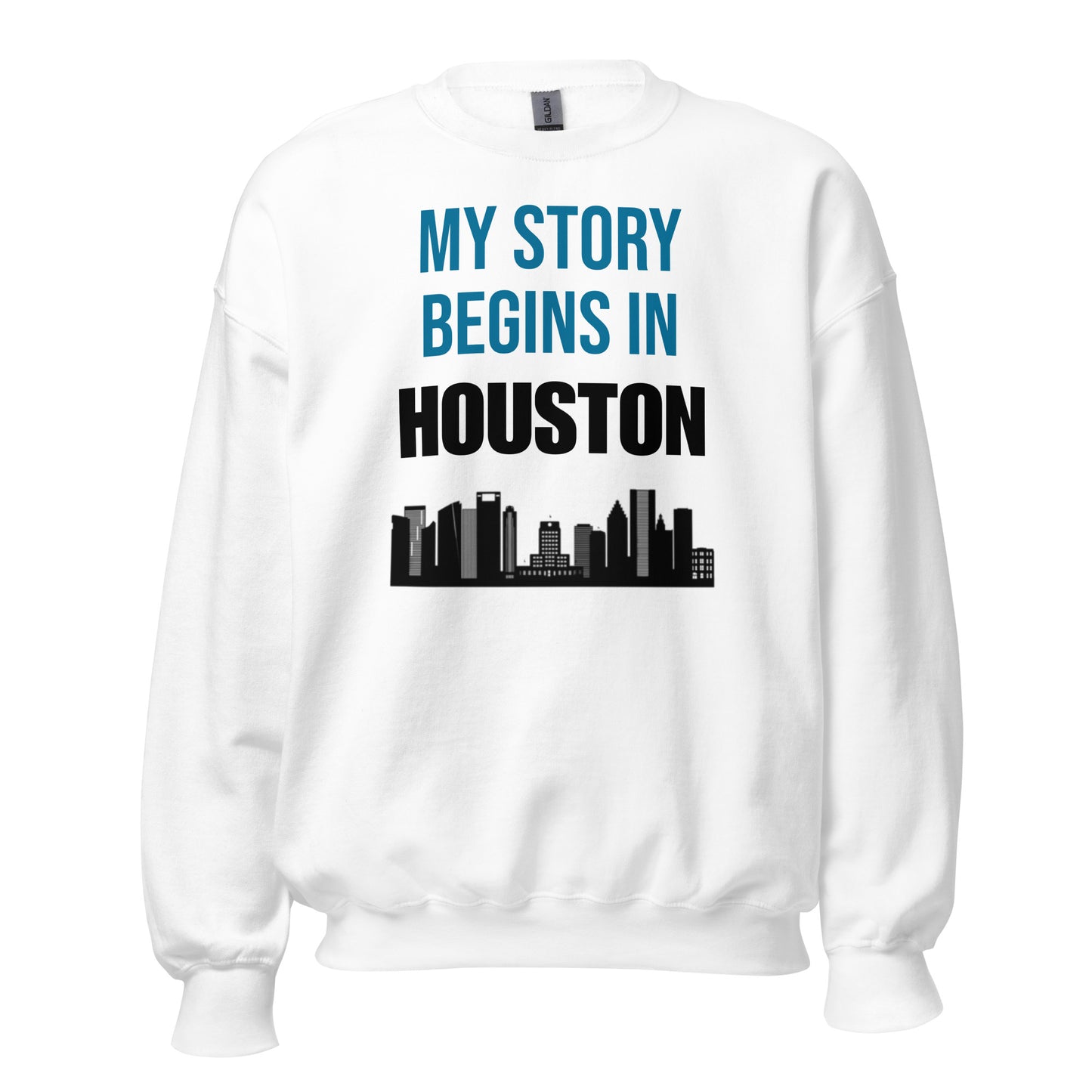 My Story Begins in Houston Sweatshirt - Texy Pride