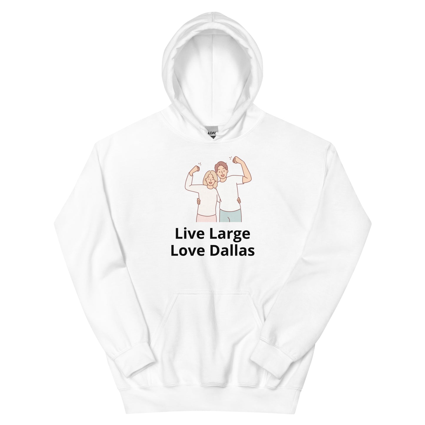 Live Large Love Dallas Hoodie - Texy Pride