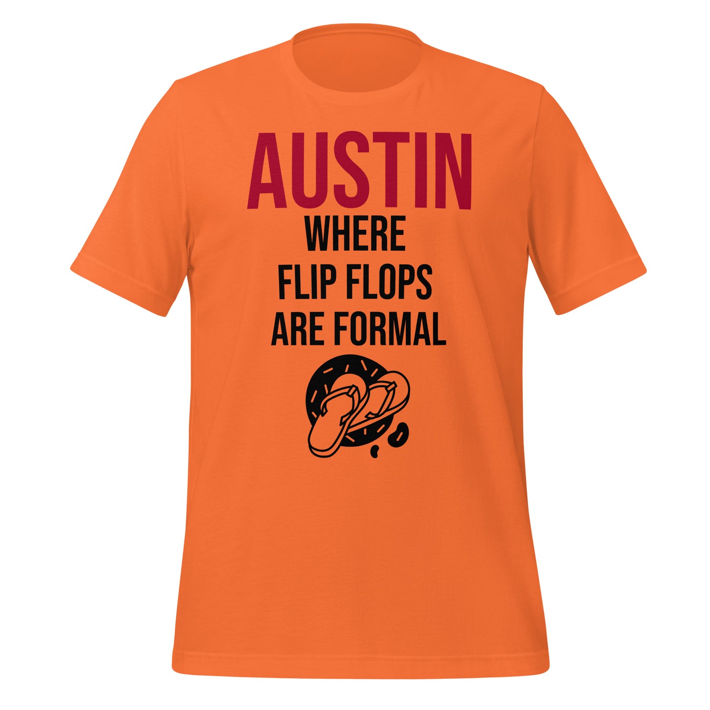 Austin Flip Flops T-Shirt - Texy Pride