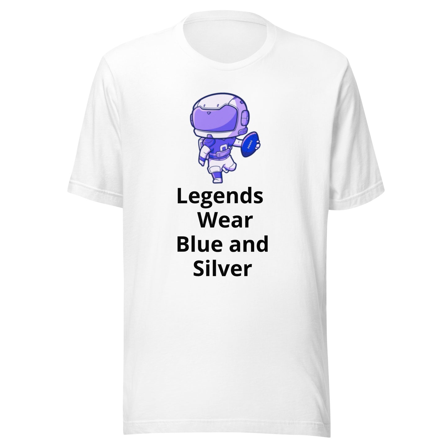 Legends Wear Blue and Silver T-Shirt - Texy Pride