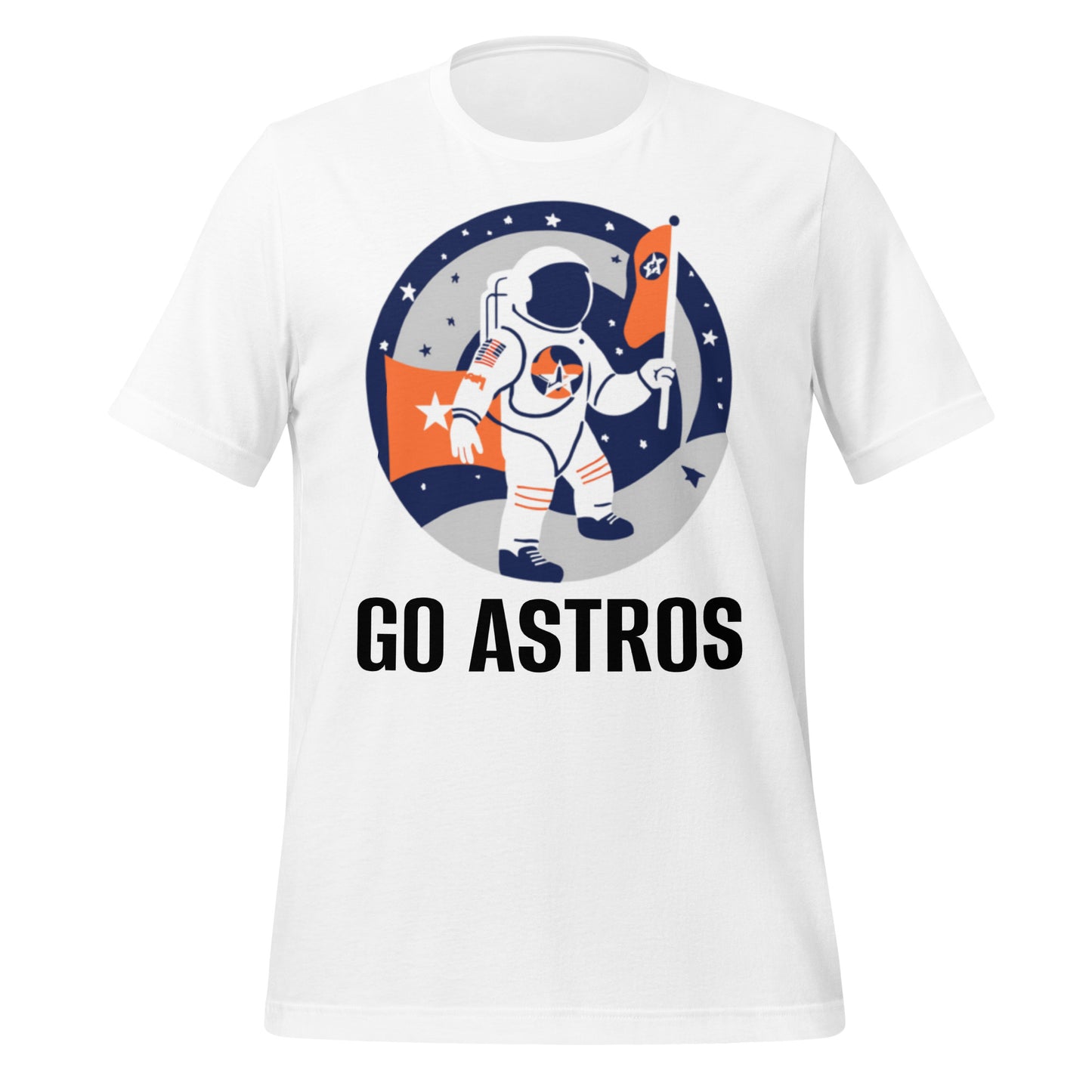 Astros Fan on the Moon T-Shirt - Texy Pride