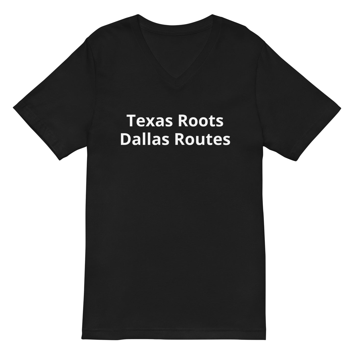 Texas Roots - Dallas Routes V - Neck T-Shirt - Texy Pride