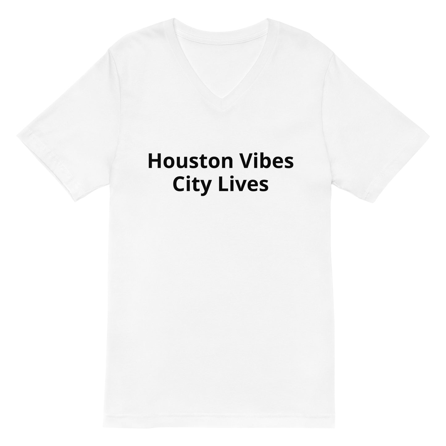 Houston Vibes - City Lives V - Neck T-Shirt - Texy Pride