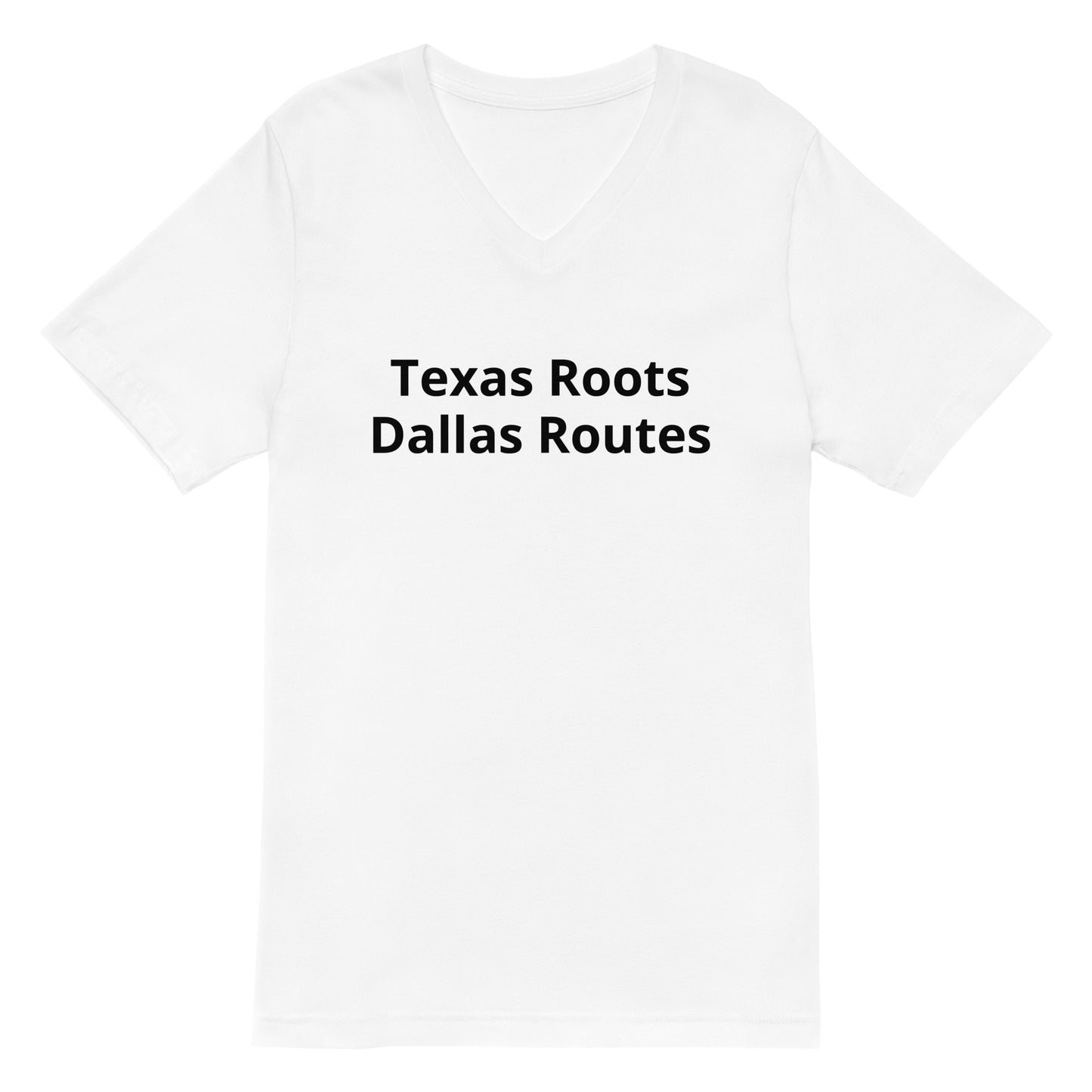 Texas Roots - Dallas Routes V - Neck T-Shirt - Texy Pride