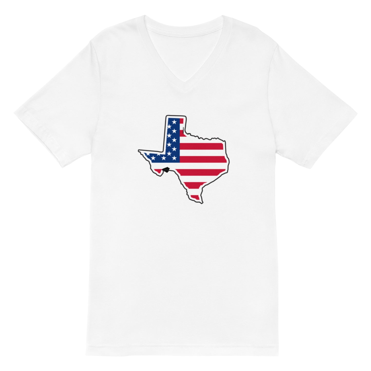 Texas USA V - Neck T-Shirt - Texy Pride