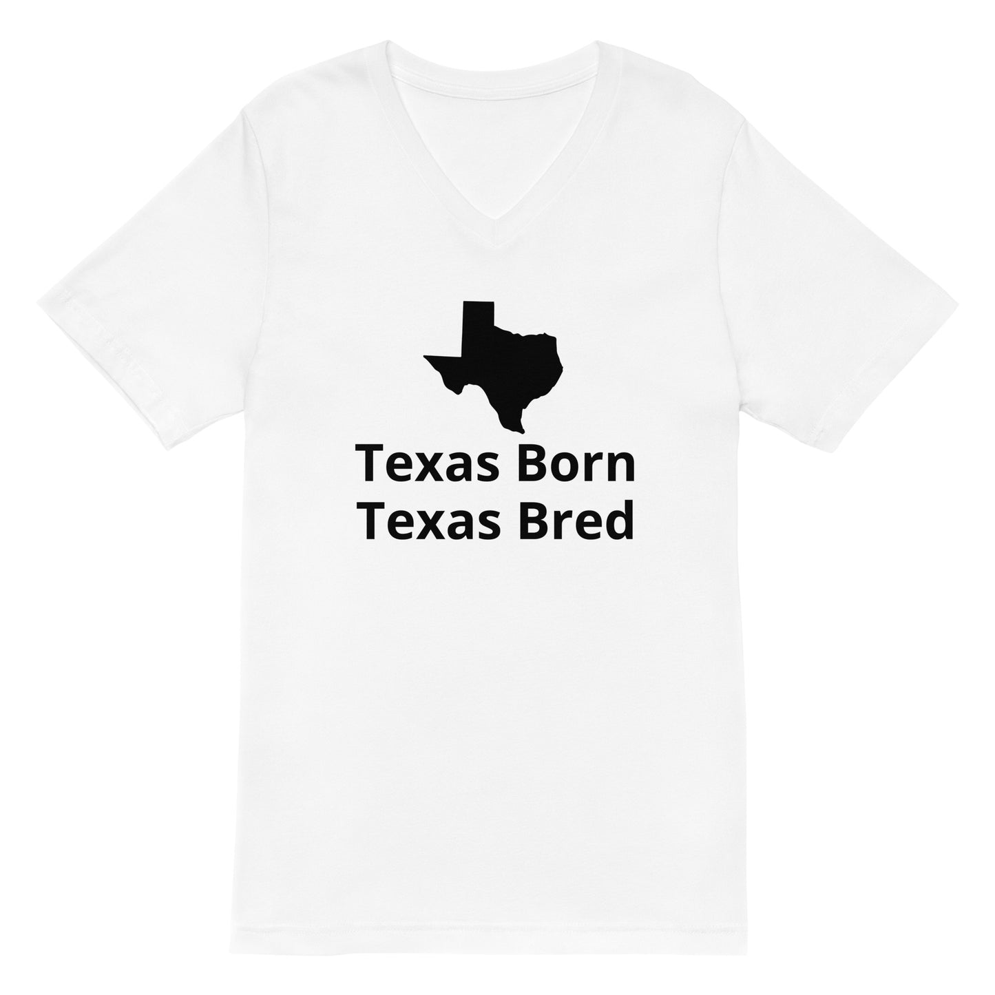 Texas Born - Texas Bred V - Neck T-Shirt - Texy Pride