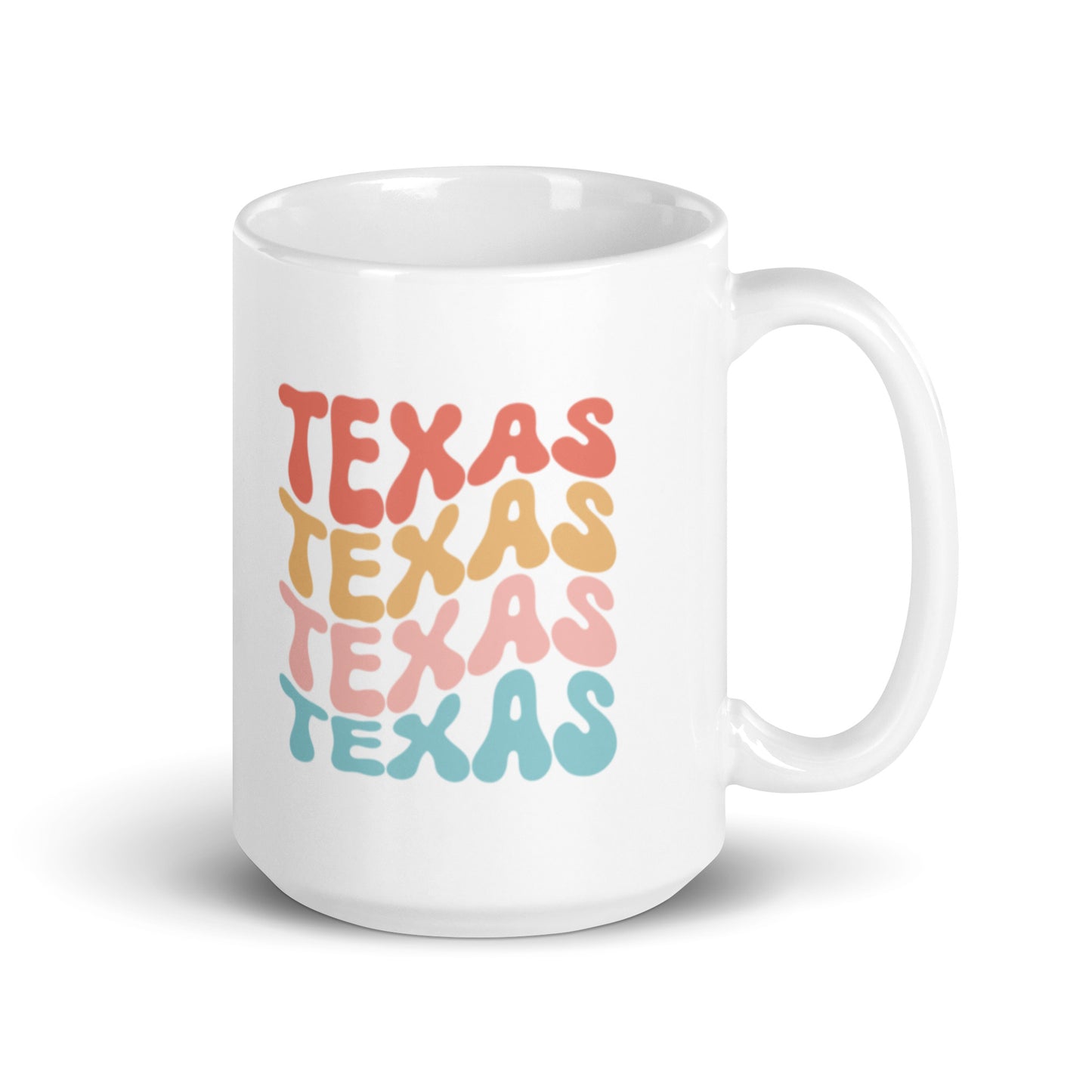 Texas White glossy mug - Texy Pride