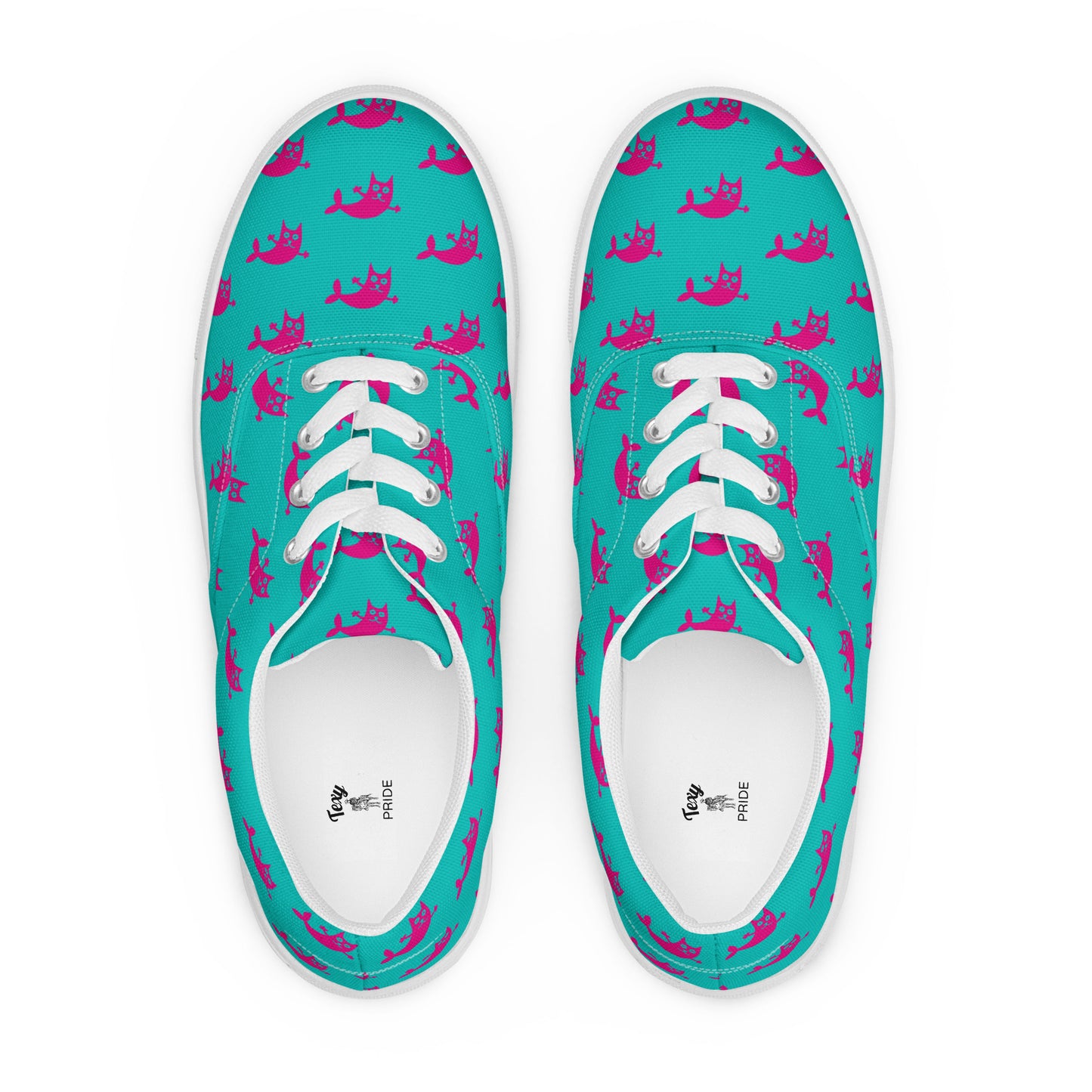 Mermaid Women’s lace - up canvas shoes - Texy Pride