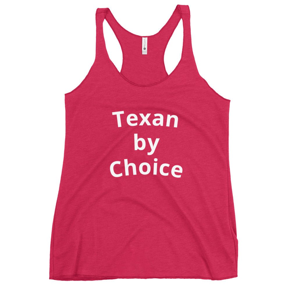 Texan by choice Women's Tank Top - Texy Pride
