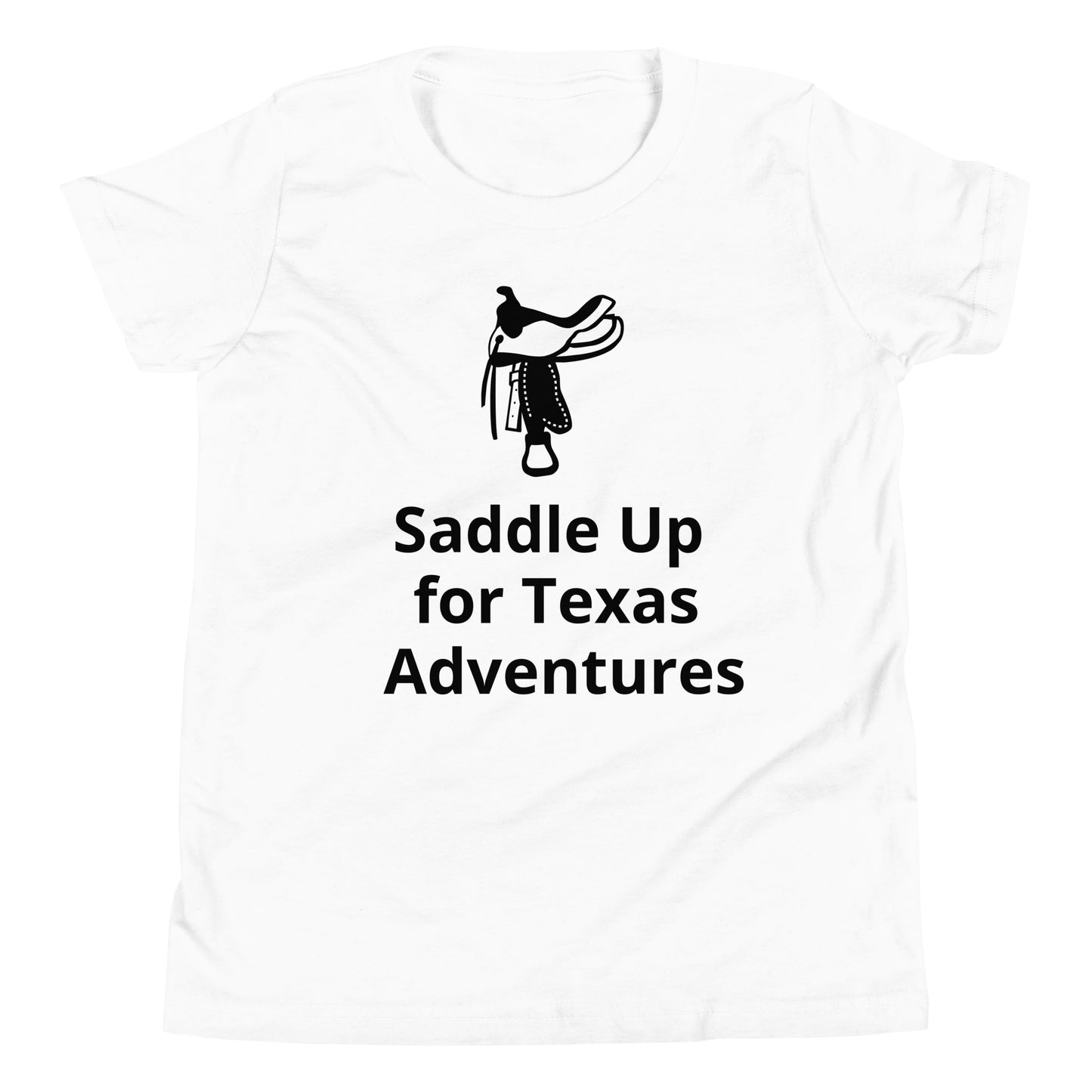 Saddle Up for Texas Adventures Youth T-Shirt - Texy Pride