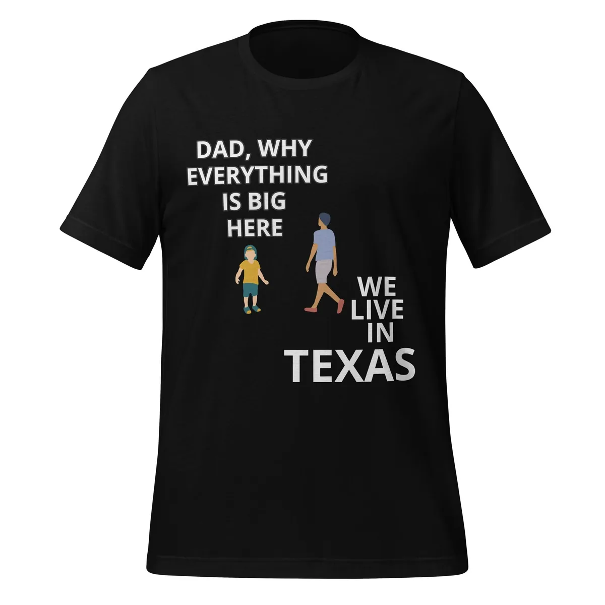 Everything Is Big Here Tee in Black