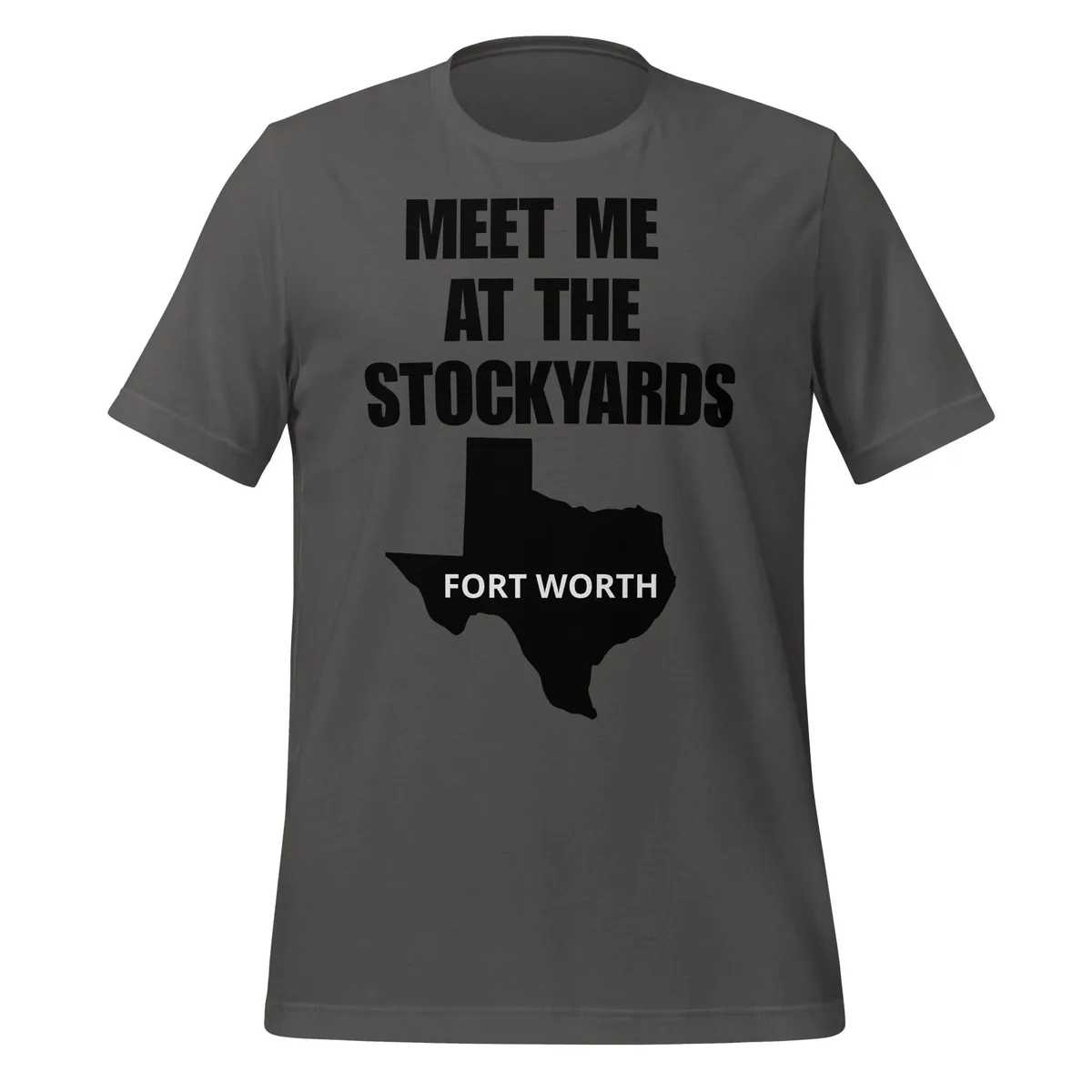 Meet Me at the Stockyards Tee in Asphalt