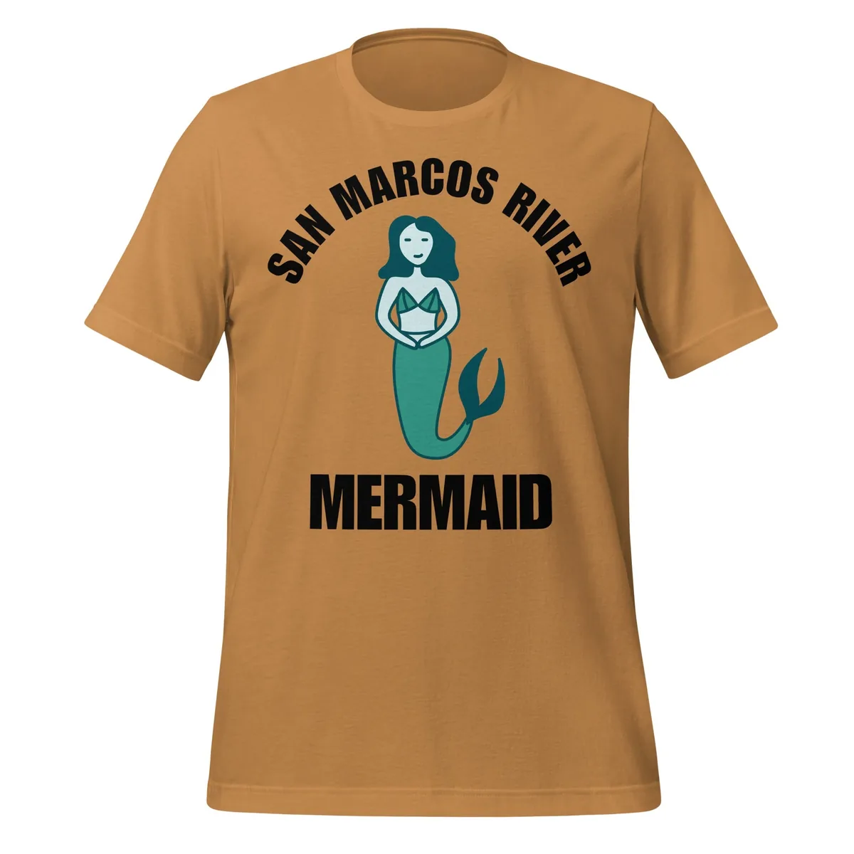 San Marcos River Mermaid Tee in Mustard