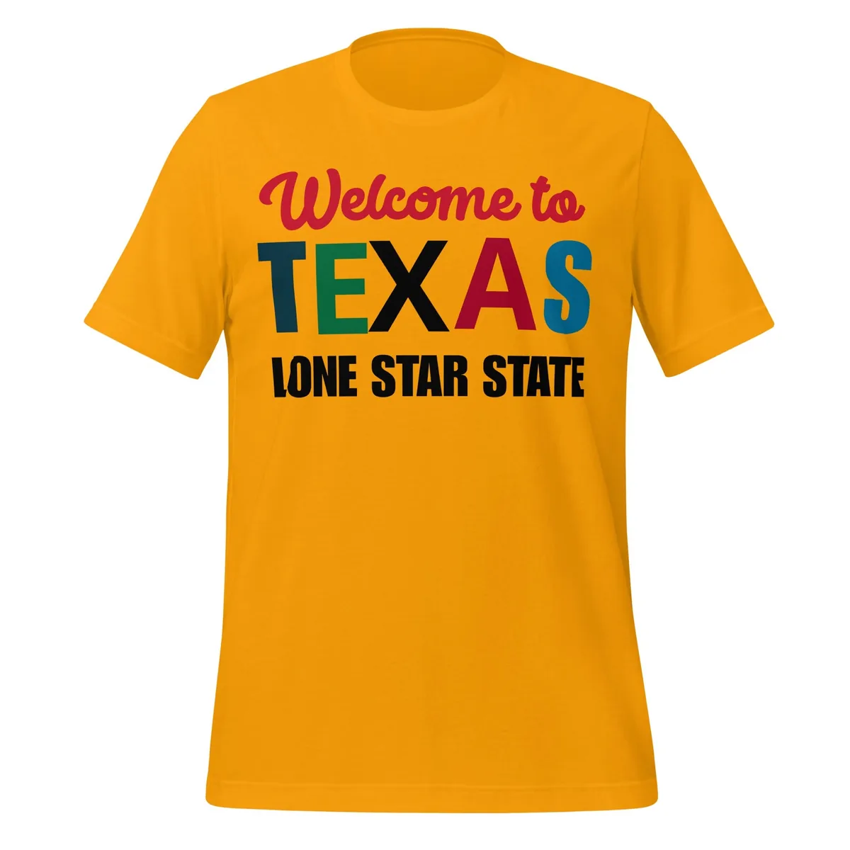 Welcome to Texas Lone Star Tee in Gold