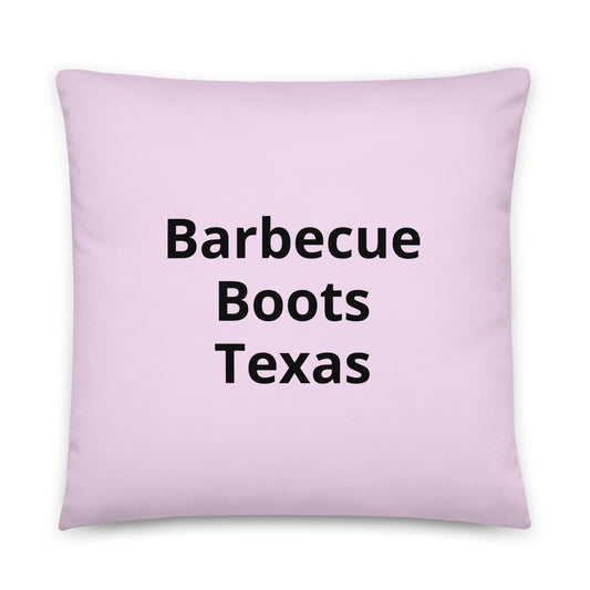 Barbecue, Boots, Texas Pillow