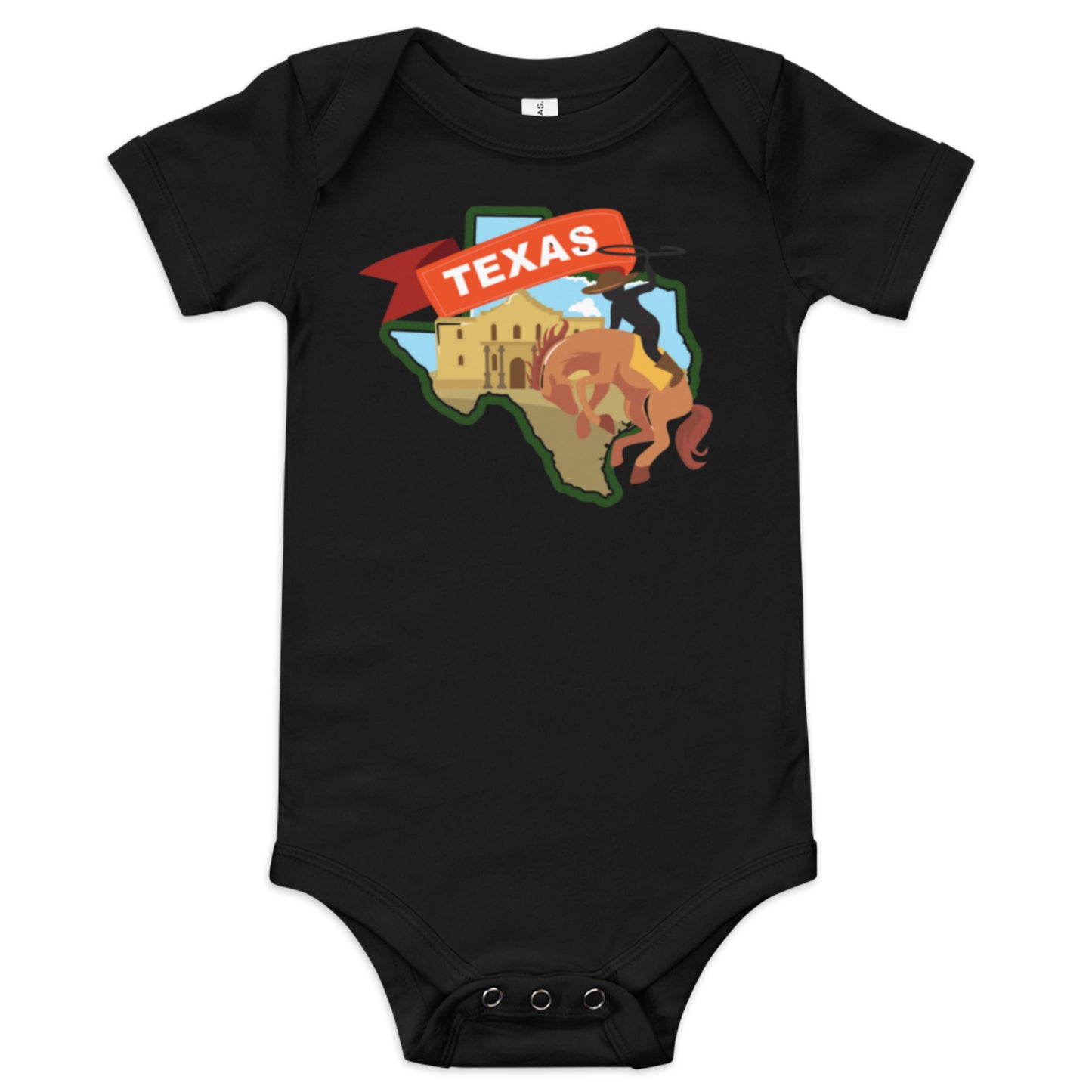 Texas Map Baby Onesie