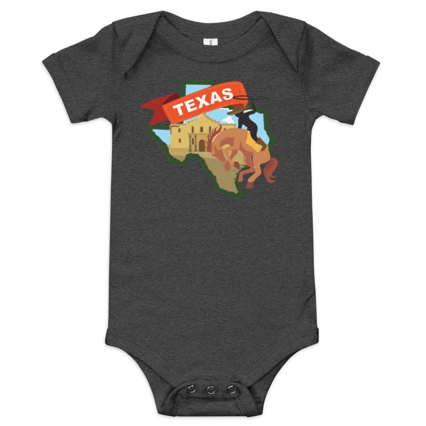 Texas Map Baby Onesie