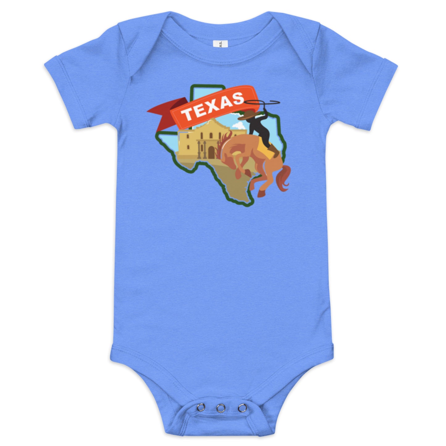 Texas Map Baby Onesie