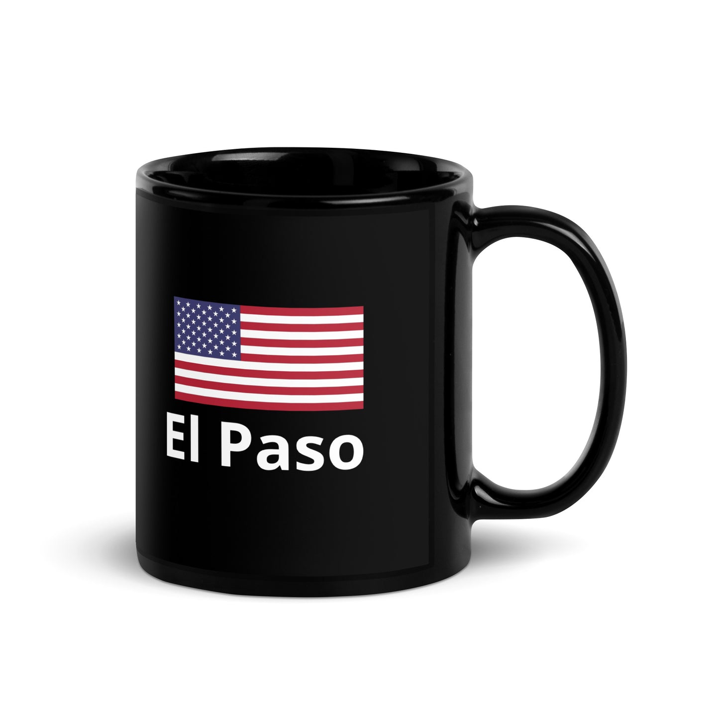 El Paso Black Glossy Mug