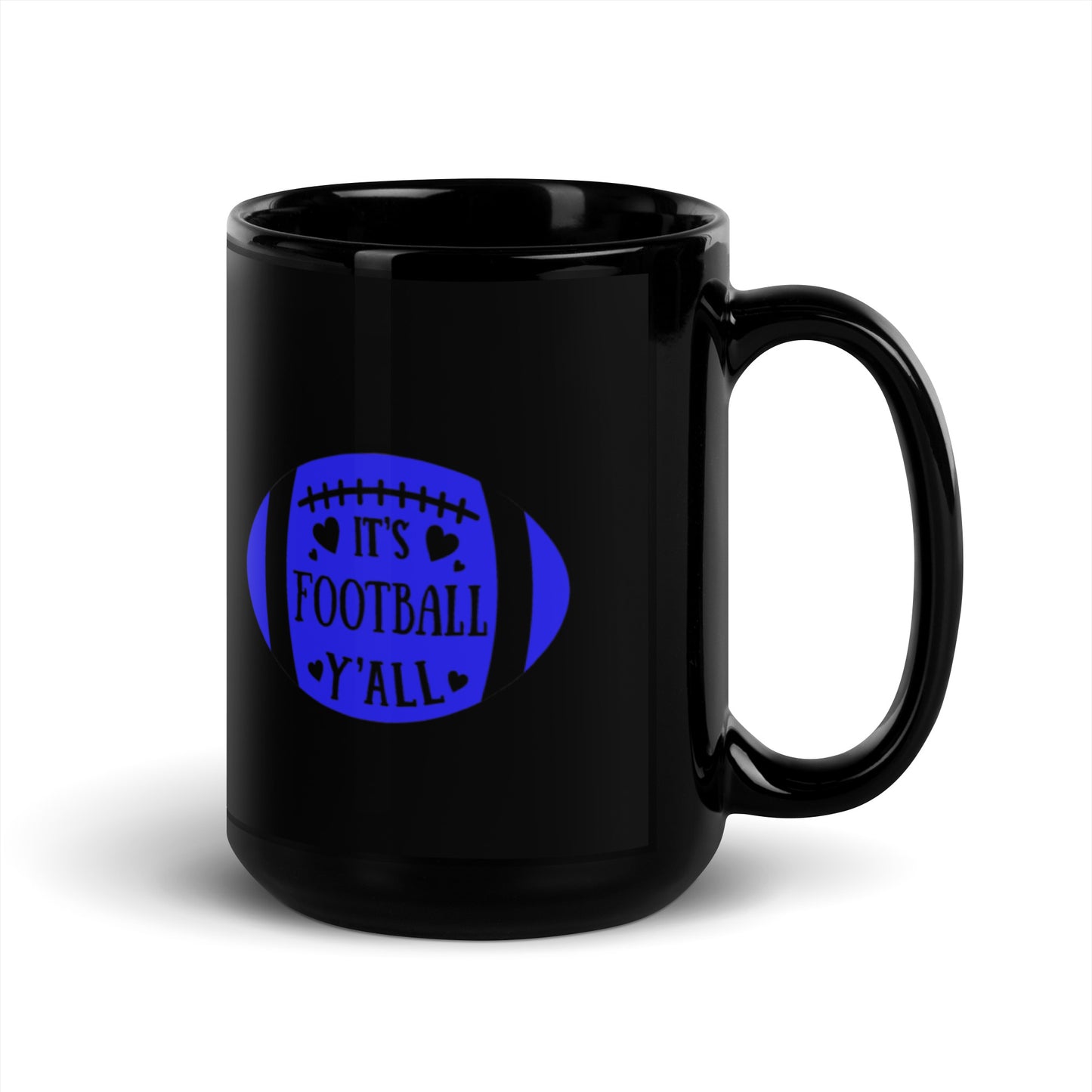 Football Black Glossy Mug