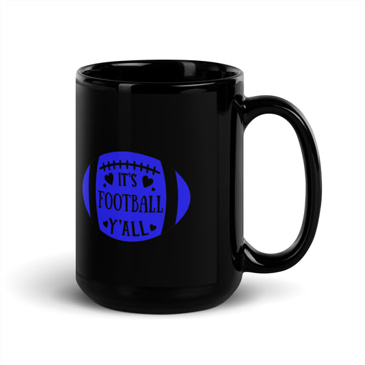 Football Black Glossy Mug