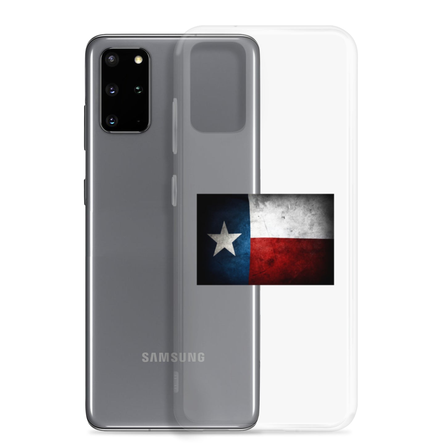 Texas Flag Clear Case for Samsung