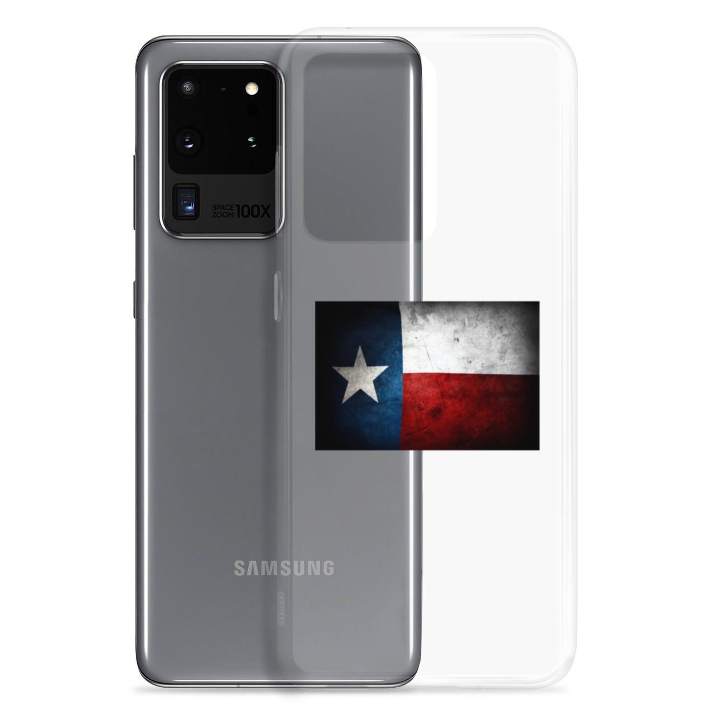 Texas Flag Clear Case for Samsung