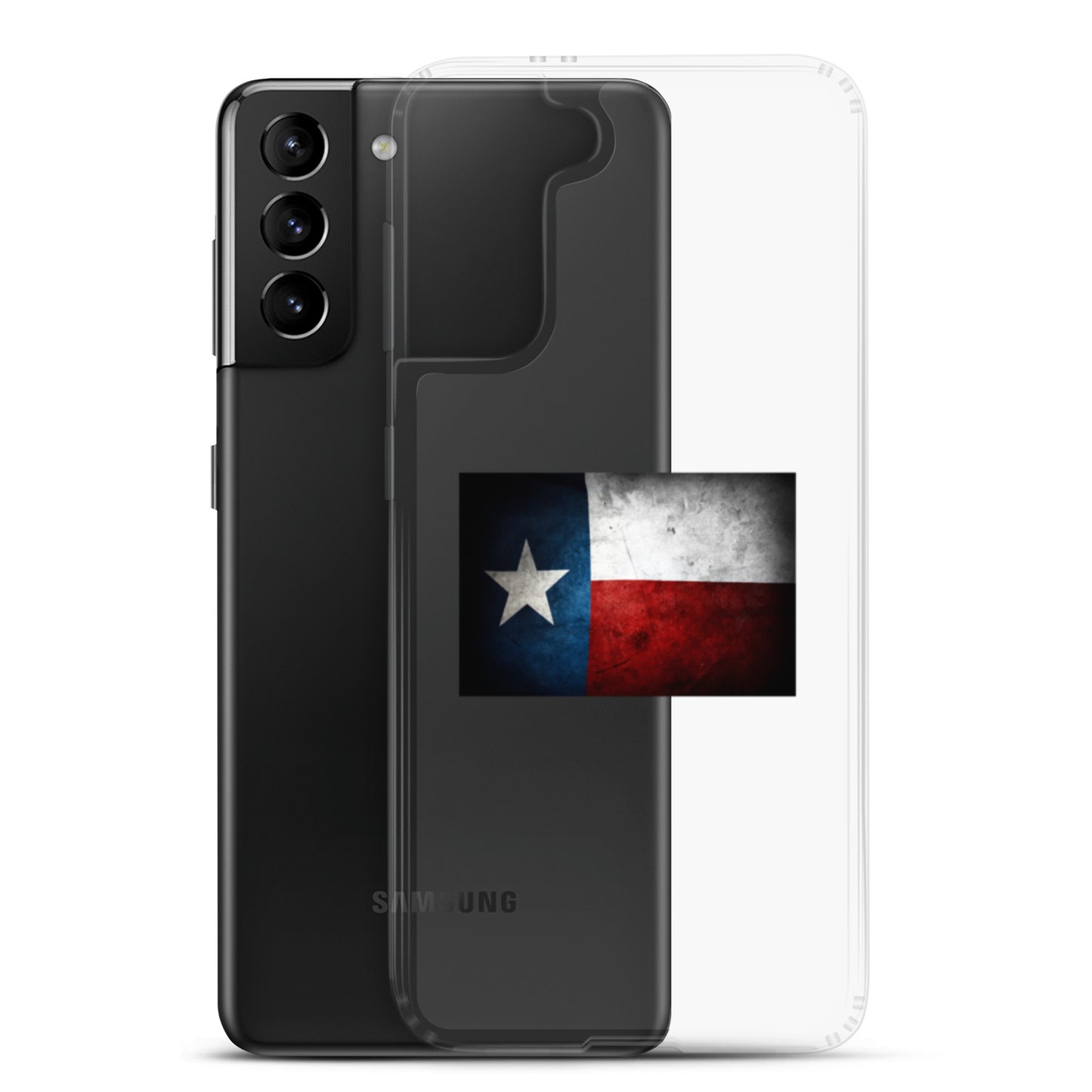 Texas Flag Clear Case for Samsung