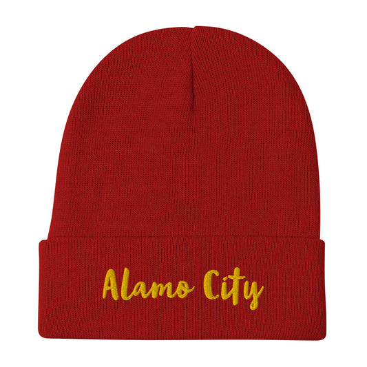 Alamo City Embroidered Beanie