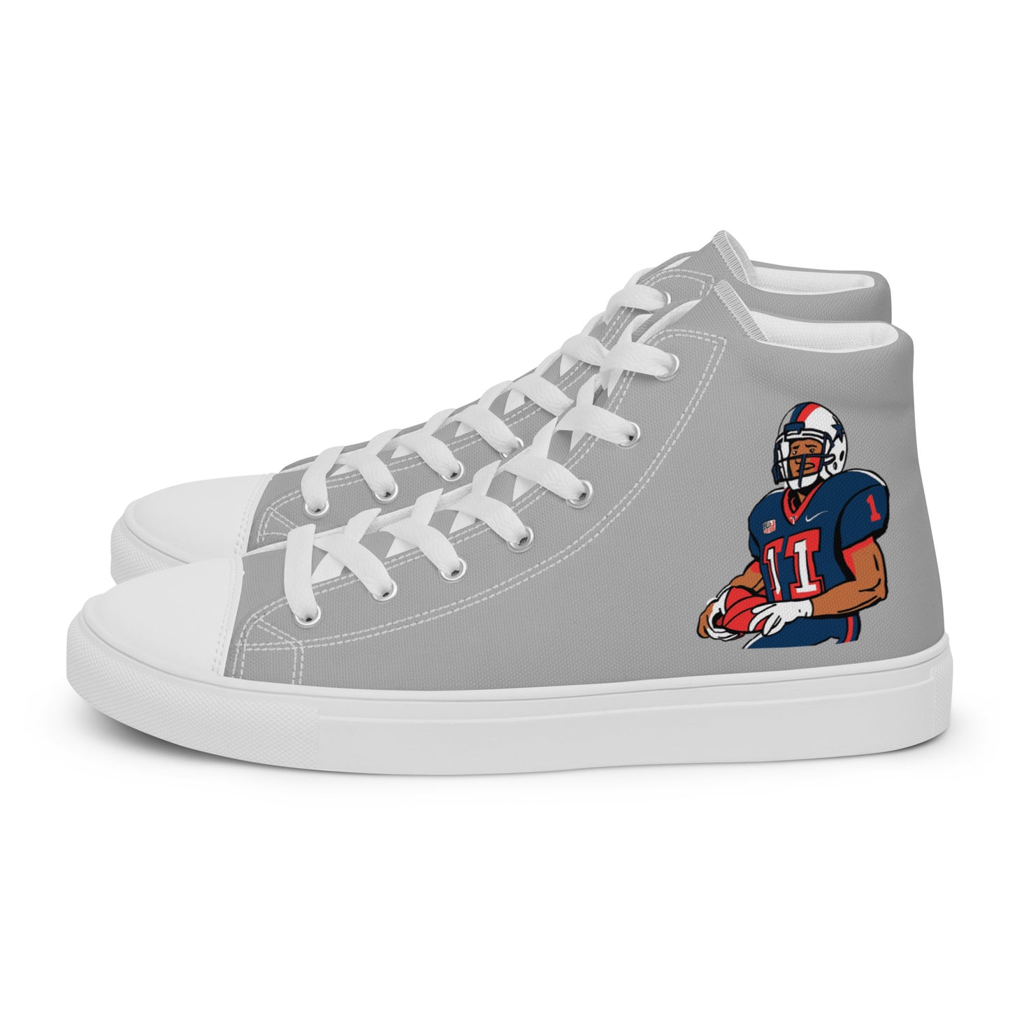 Texans Men’s high top canvas shoes - Texy Pride