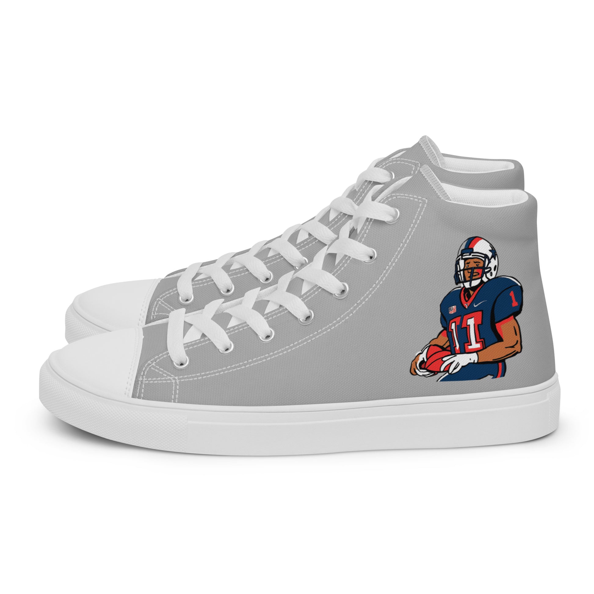 Texans Men’s high top canvas shoes - Texy Pride