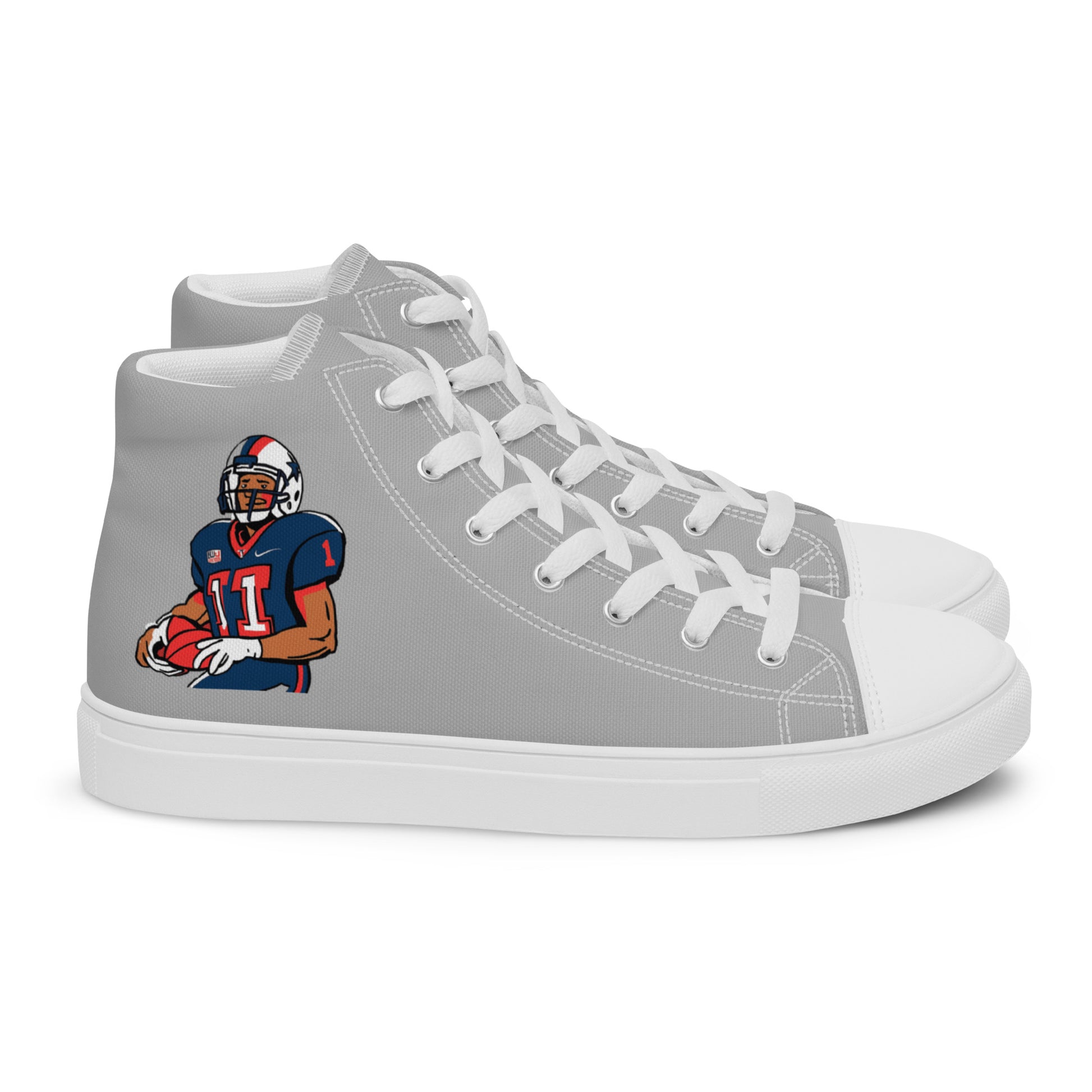 Texans Men’s high top canvas shoes - Texy Pride