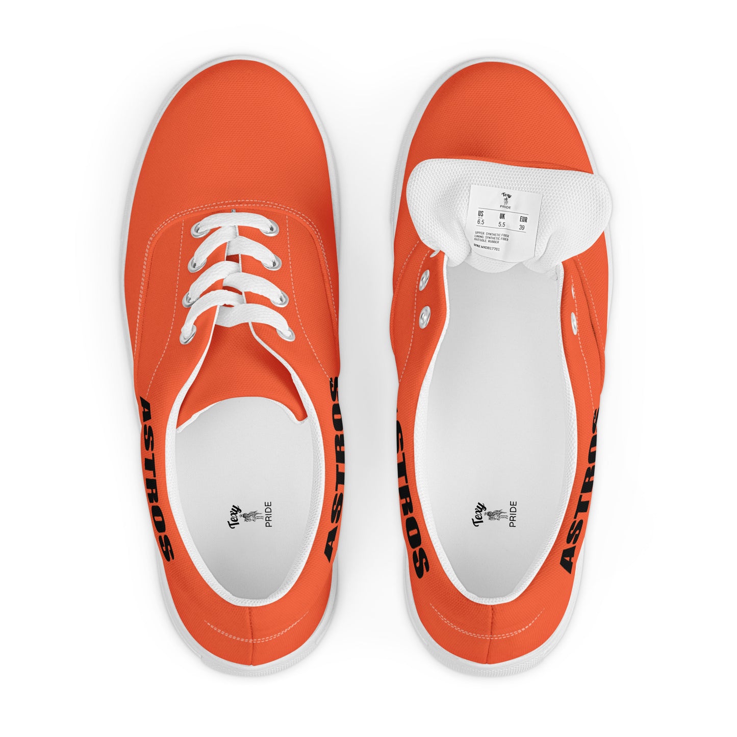 Astros Men’s lace - up canvas shoes - Texy Pride
