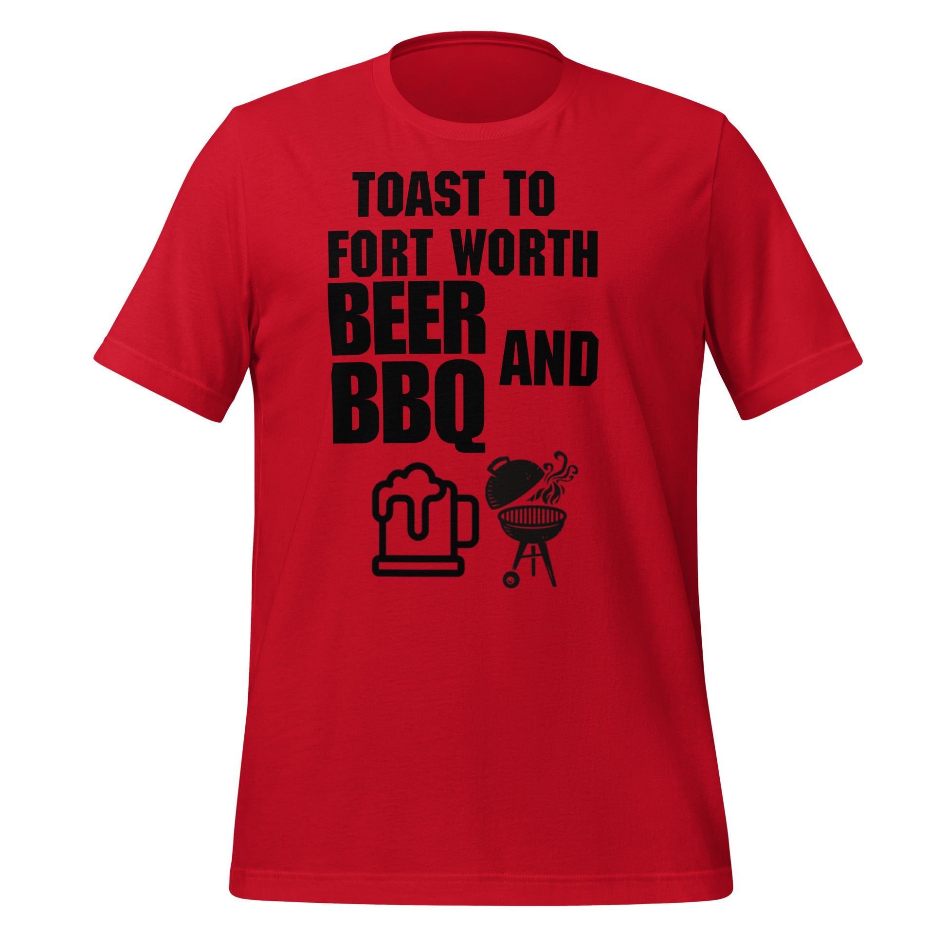 Beer and BBQ In Fort Worth T-Shirt - Texy Pride